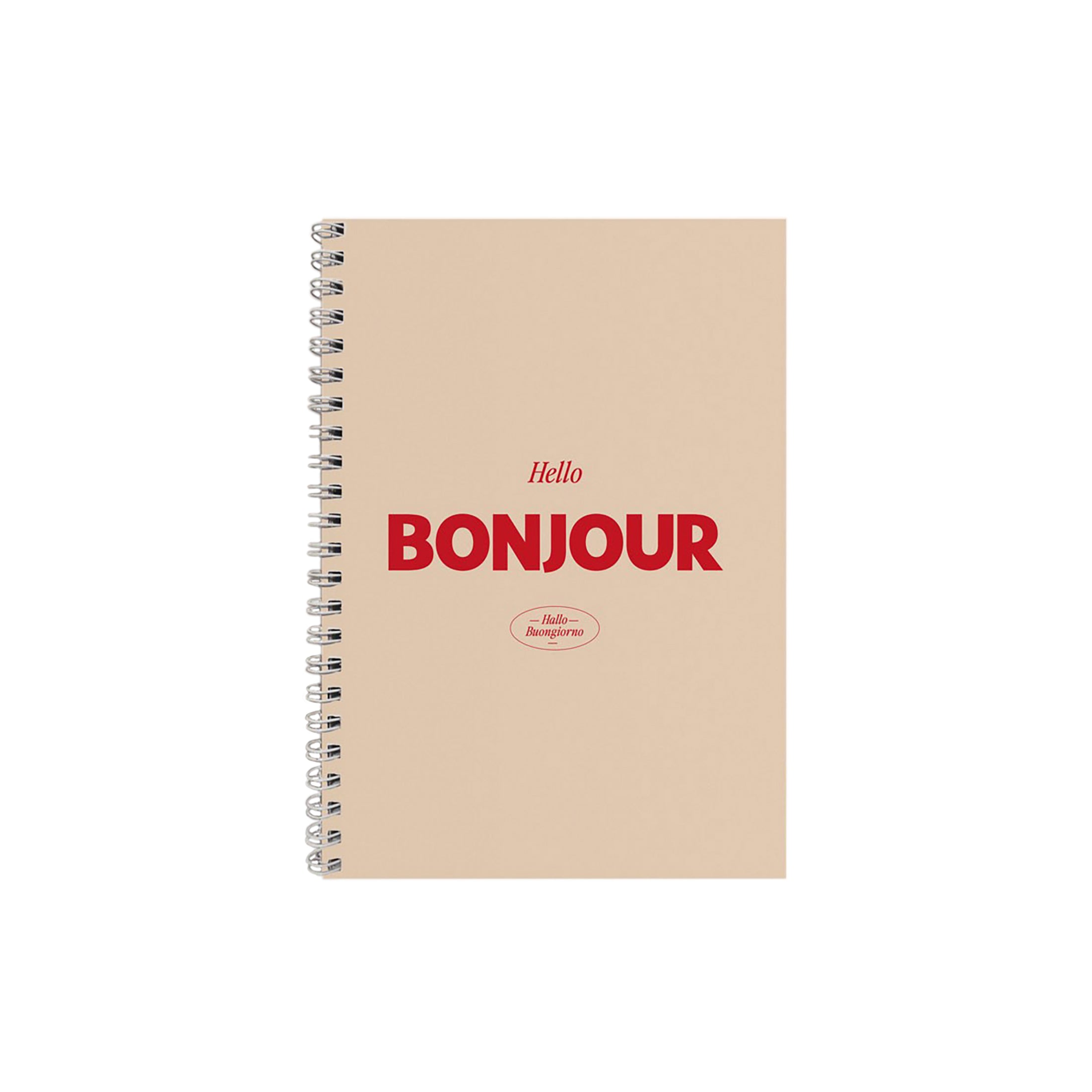Herring & Bones - Concept Store Joyeux - Papier and Co. - Carnets - Carnet à spirale "Bonjour"