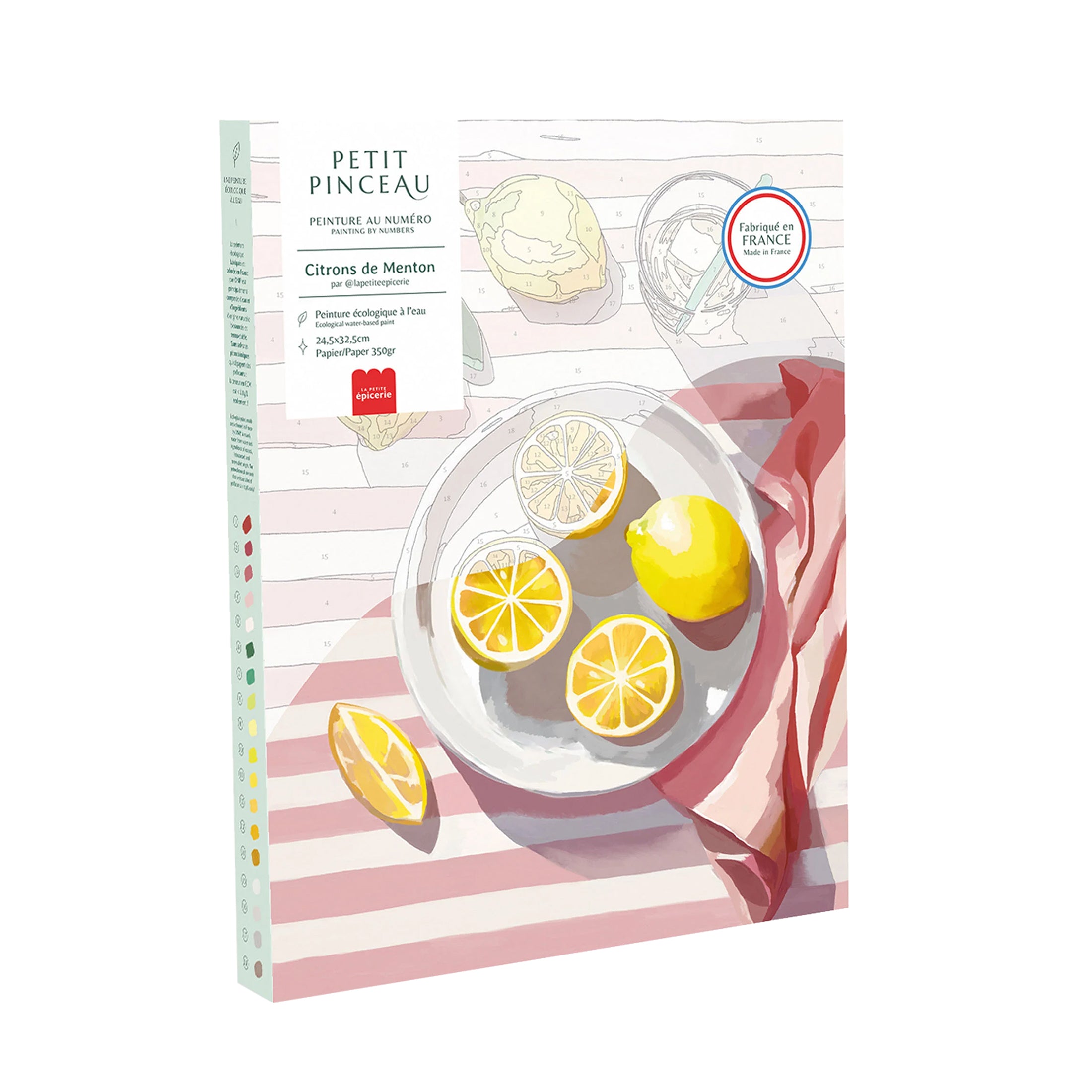 Herring & Bones - Concept Store Joyeux - La Petite Epicerie - DIY - Coffret de peinture au numéro "Citrons de Menton"