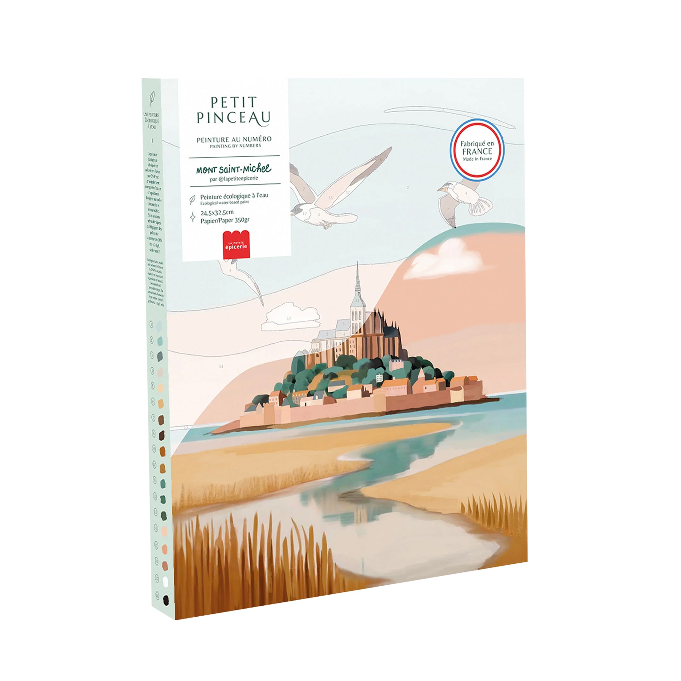Herring & Bones - Concept Store Joyeux - La Petite Epicerie - DIY - Coffret de peinture au numéro "Mont Saint-Michel"