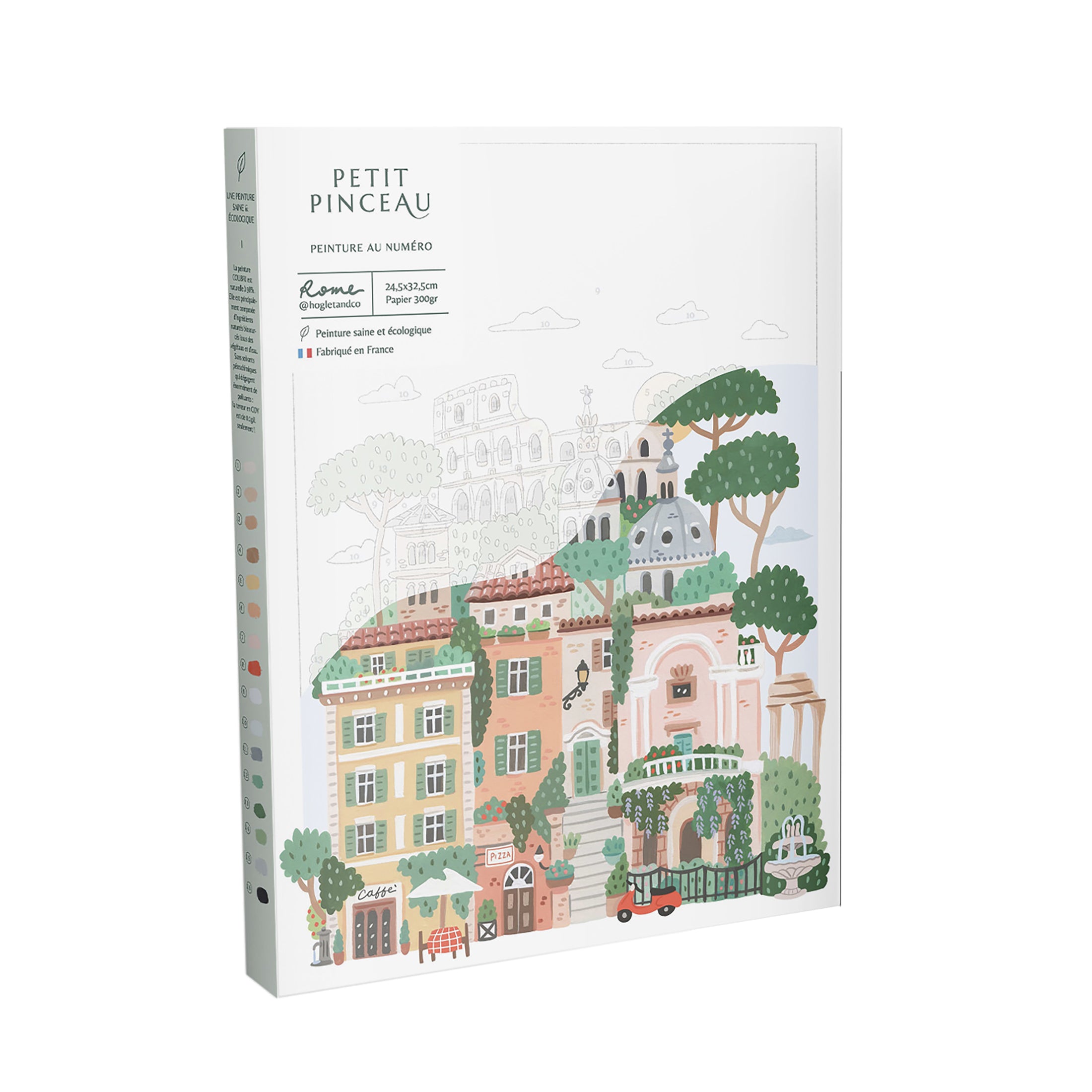 Herring & Bones - Concept Store Joyeux - La Petite Epicerie - DIY - Coffret de peinture au numéro "Rome"