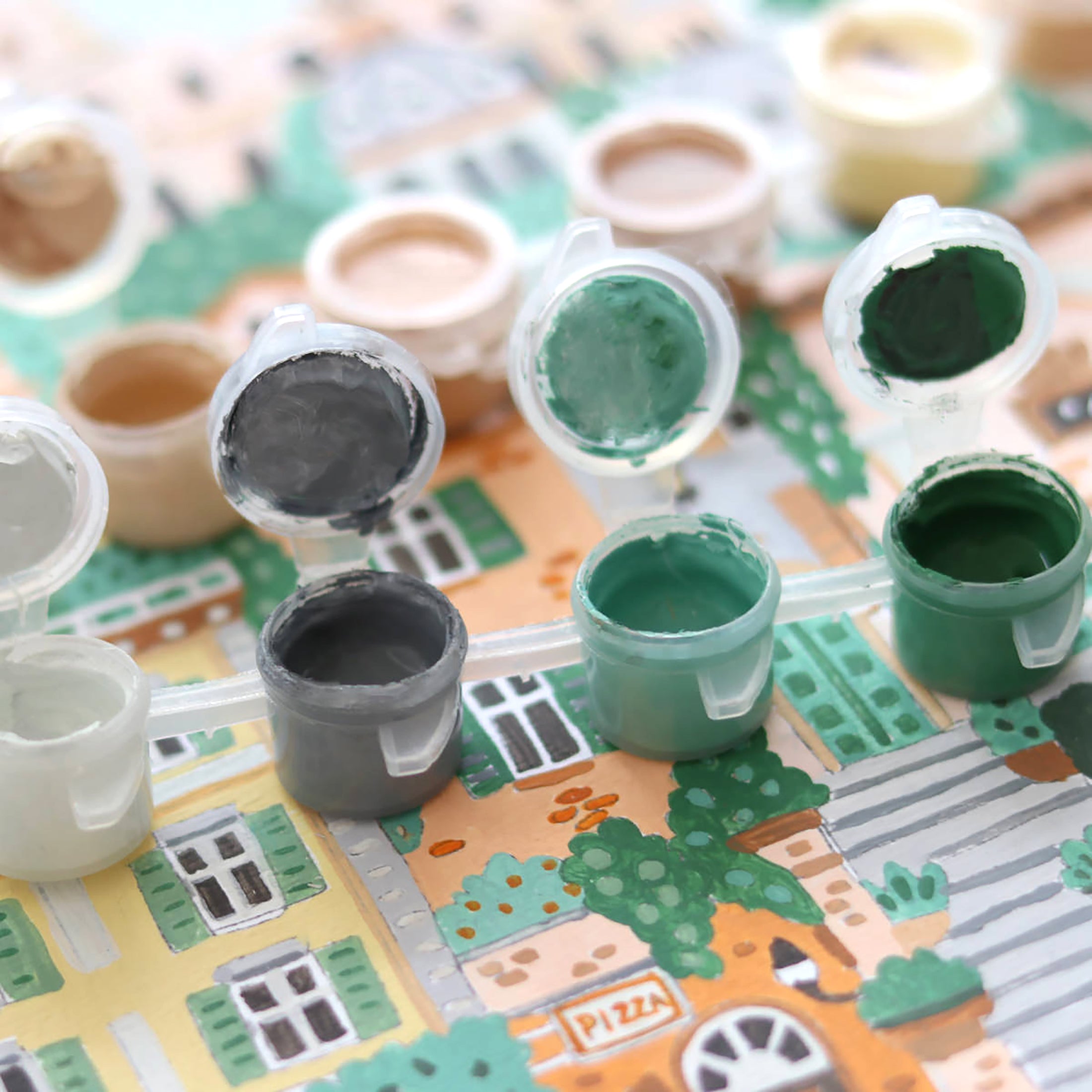 Herring & Bones - Concept Store Joyeux - La Petite Epicerie - DIY - Coffret de peinture au numéro "Rome"