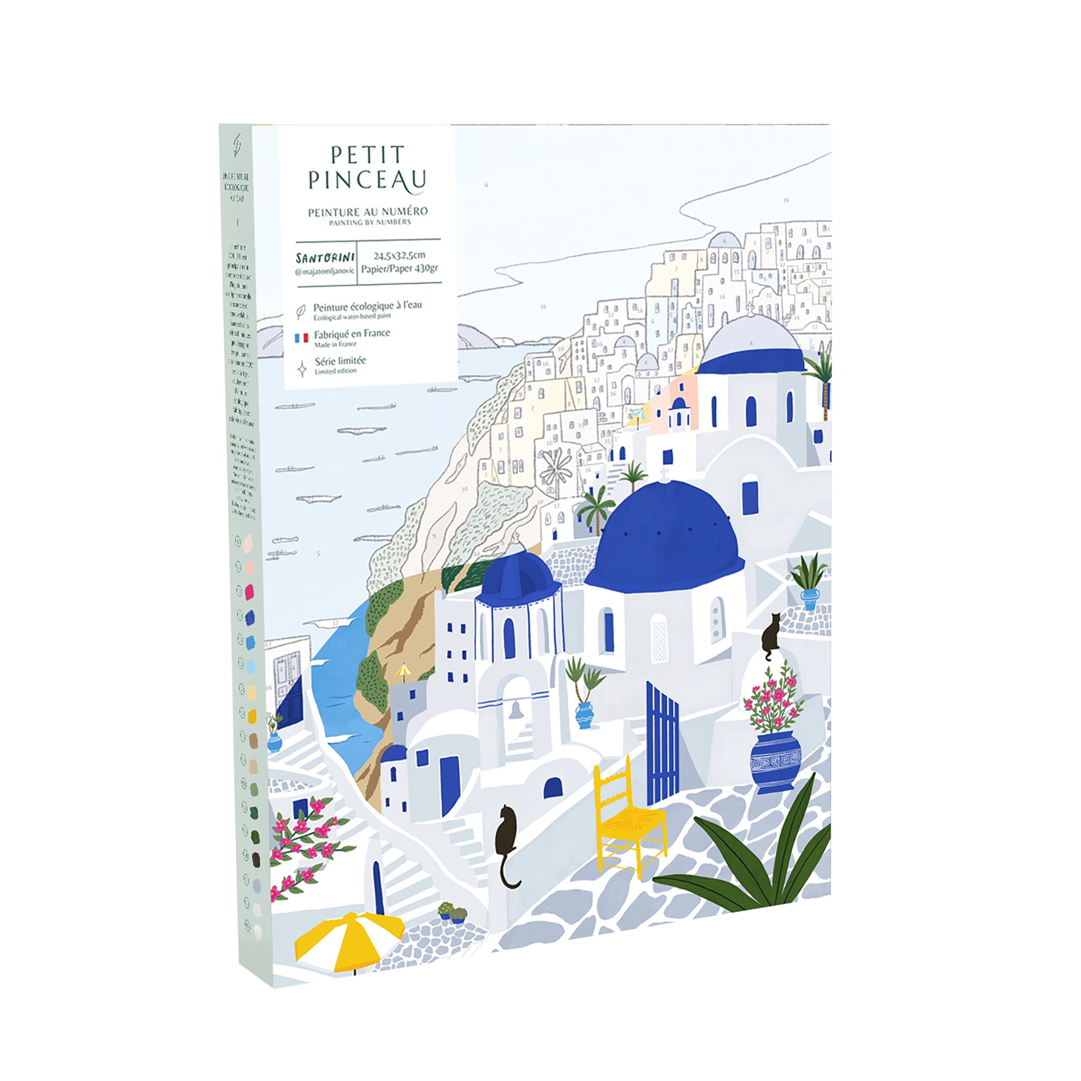 Herring & Bones - Concept Store Joyeux - La Petite Epicerie - DIY - Coffret de peinture au numéro "Santorini"