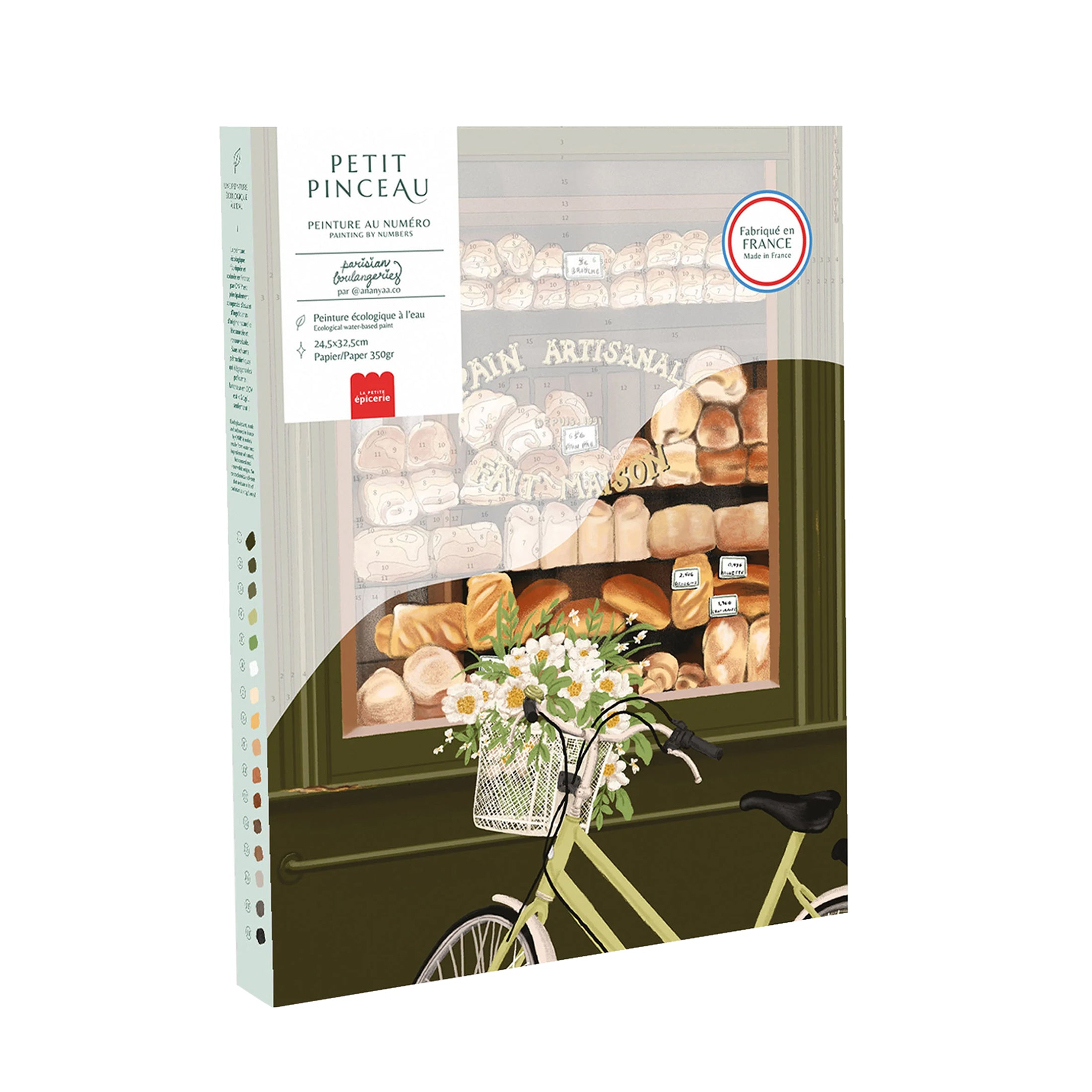 Herring & Bones - Concept Store Joyeux - La Petite Epicerie - DIY - Coffret de peinture au numéro "La Boulangerie"
