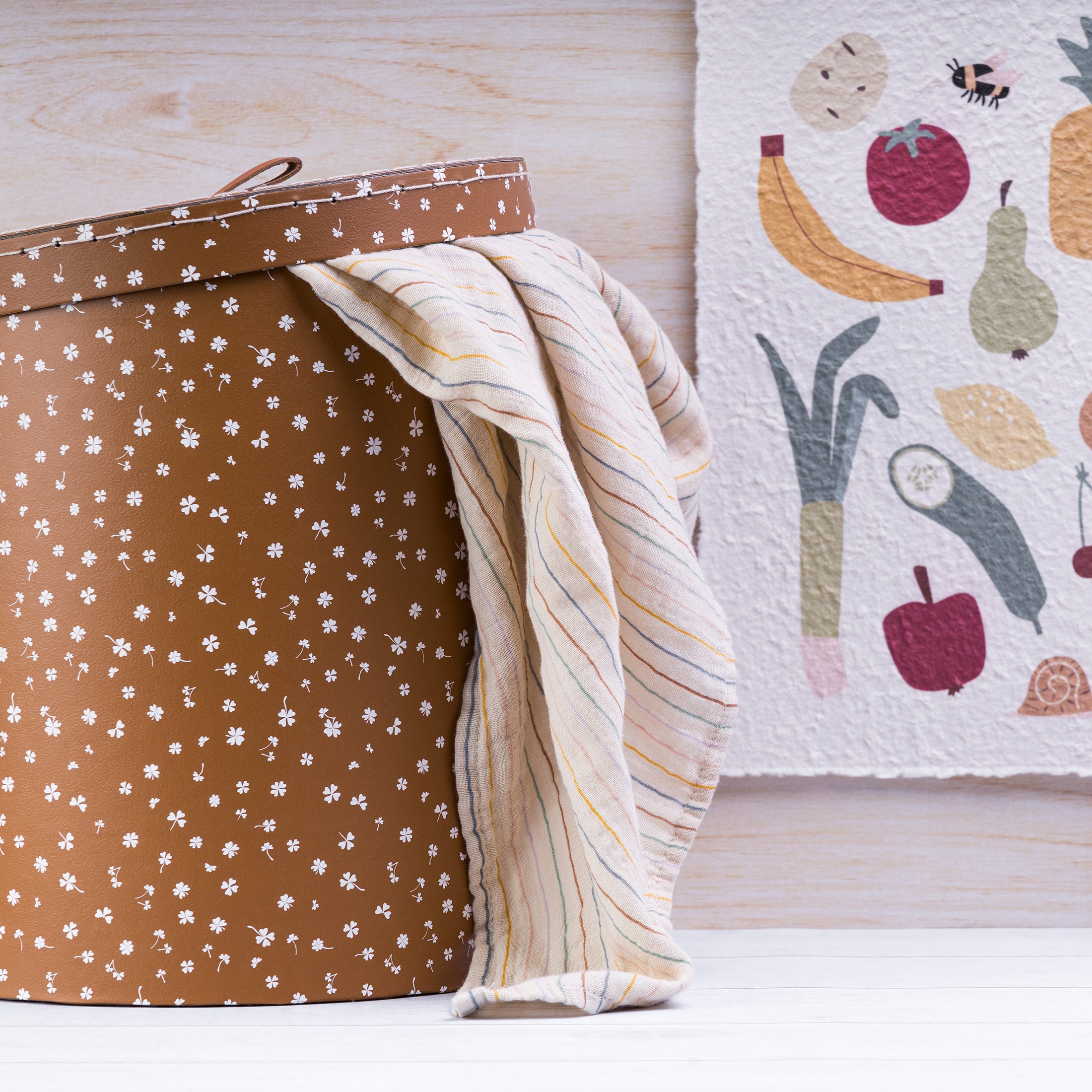 Herring & Bones - Concept Store Joyeux - Mushie - Langes - Maxi lange pour enfant à motifs