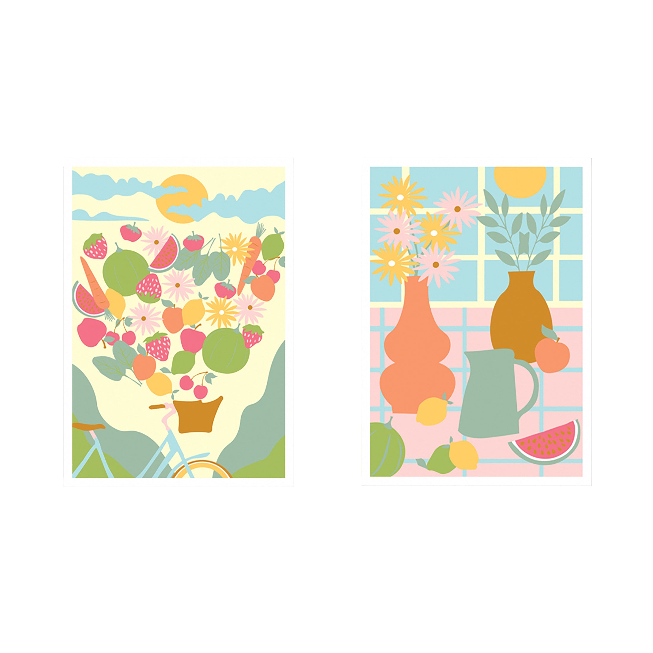 Herring & Bones - Concept Store Joyeux - Salut Irène - DIY - Coffret de peinture au numéro "Retour de marché"