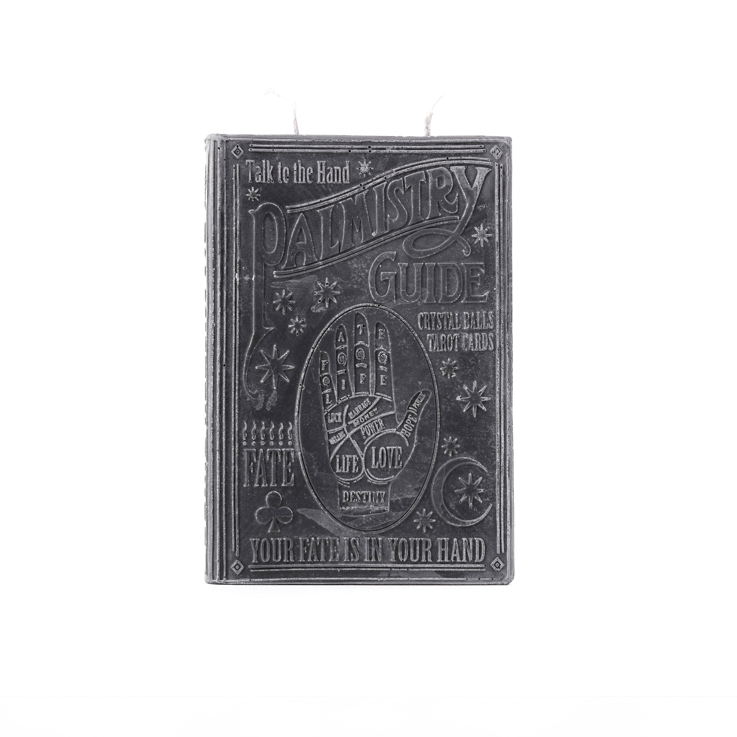 Herring & Bones - Concept Store Joyeux - Scandles - Bougies Déco - Bougie "Livre de chiromancie" - Noir