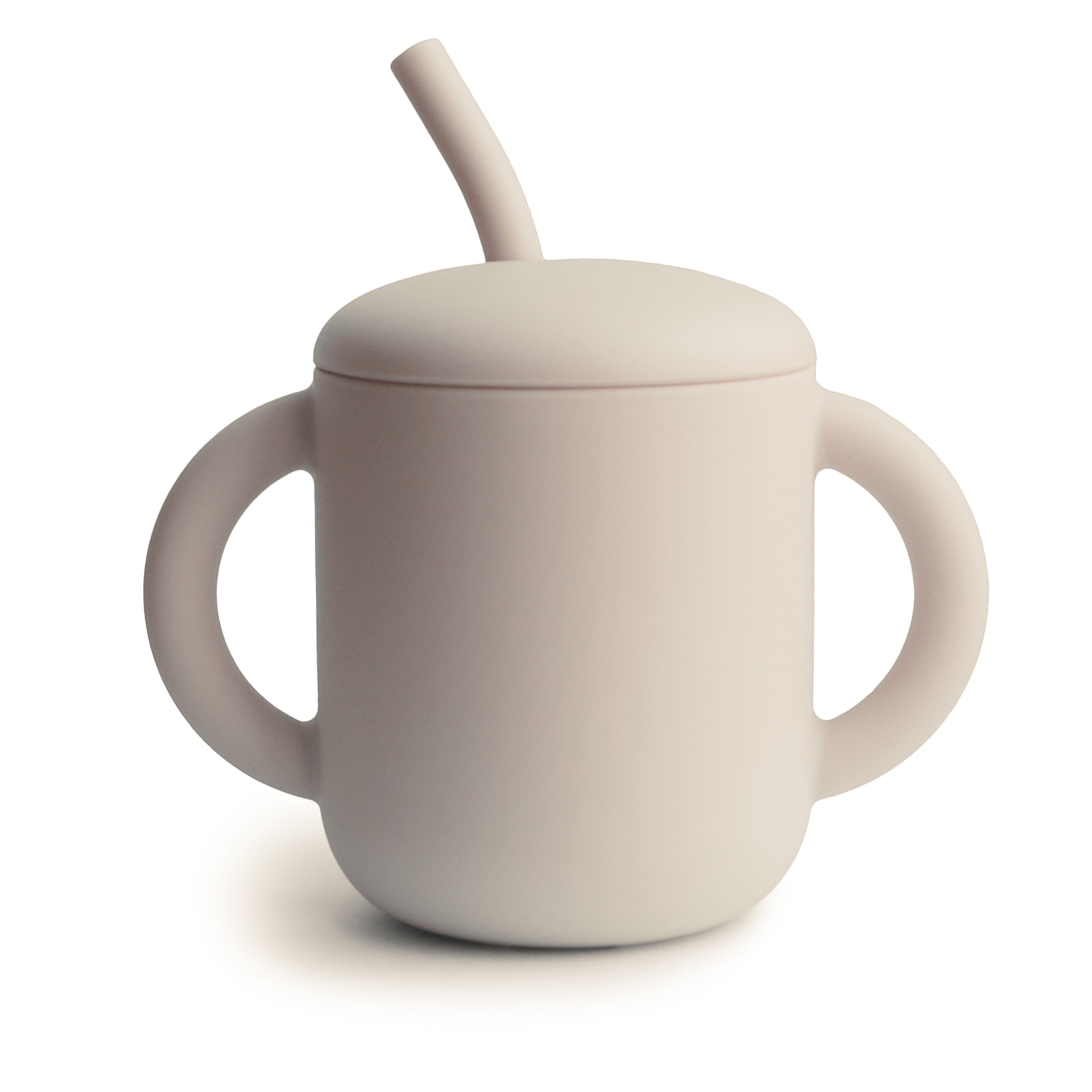Herring & Bones - Concept Store Joyeux - Mushie - Verres Enfants - Tasse enfant en silicone avec paille