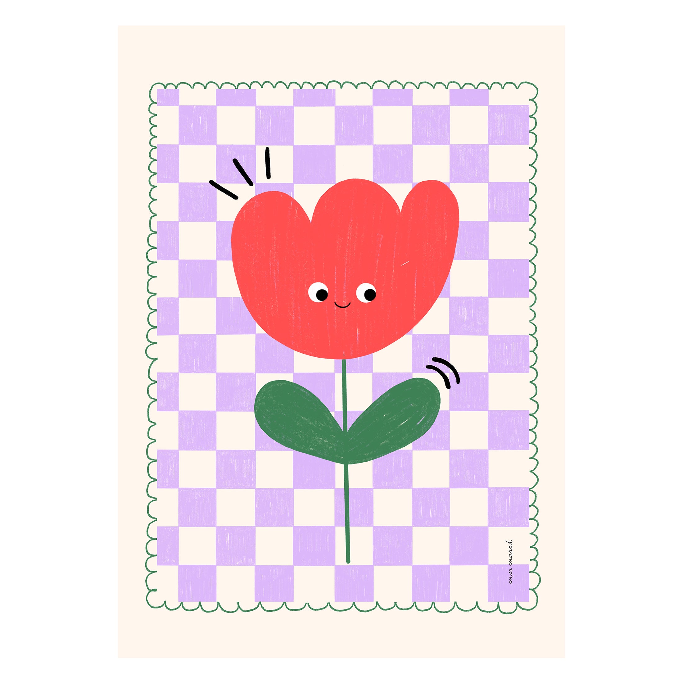 Herring & Bones - Concept Store Joyeux - Mrs Masch - Affiches et posters - Affiche "Tulipe"