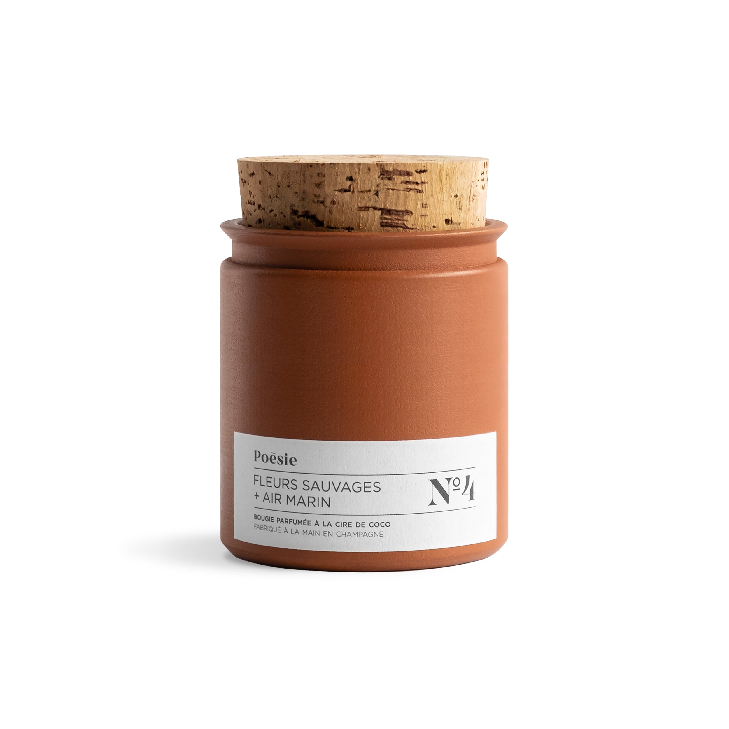Herring & Bones - Concept Store Joyeux - With Poésie - Bougies Parfumées - Grande bougie parfumée Fleurs Sauvages + Air Marin