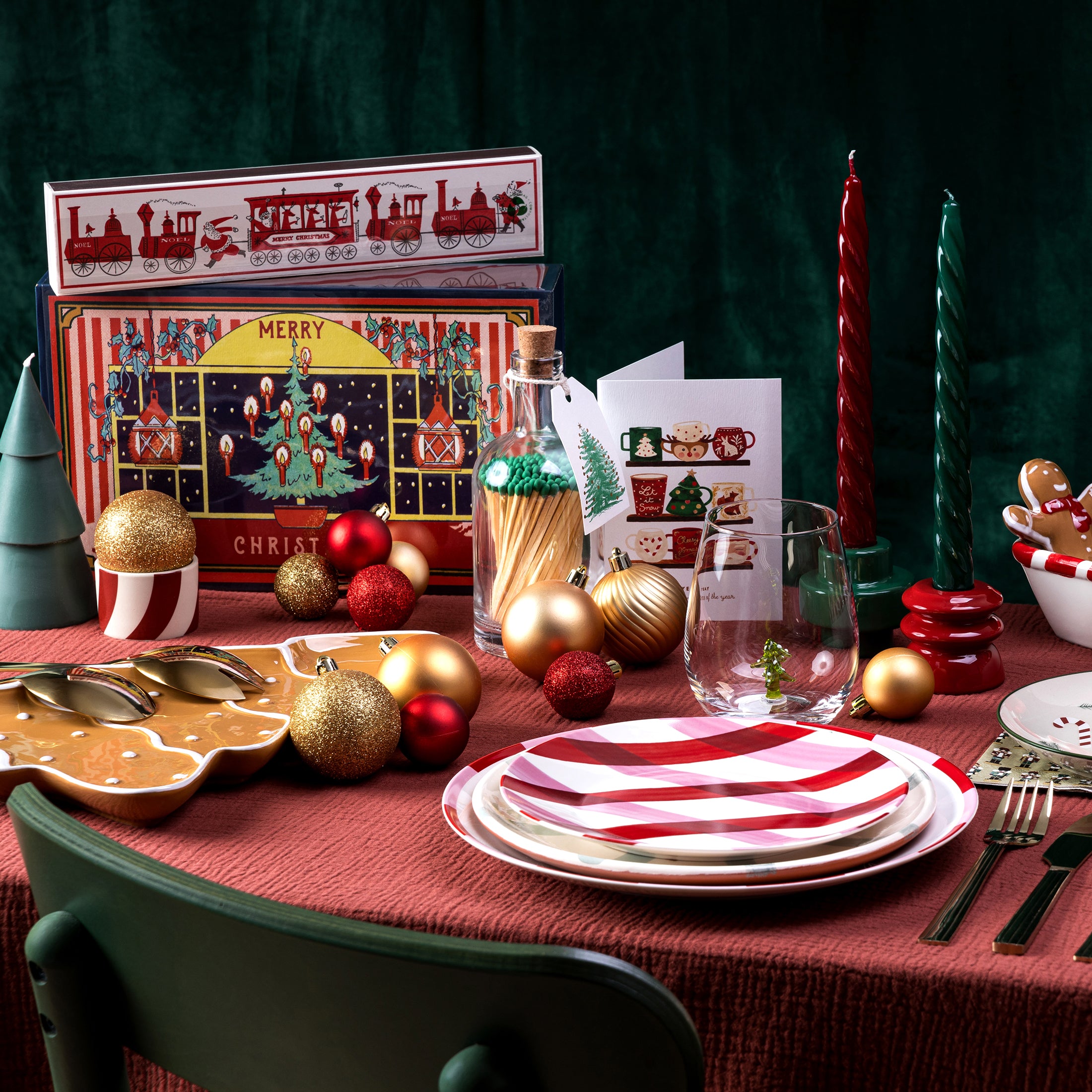 Herring & Bones - Concept Store Joyeux - Archivist Gallery - Allumettes - Bouteille d'allumettes "Christmas Tree"