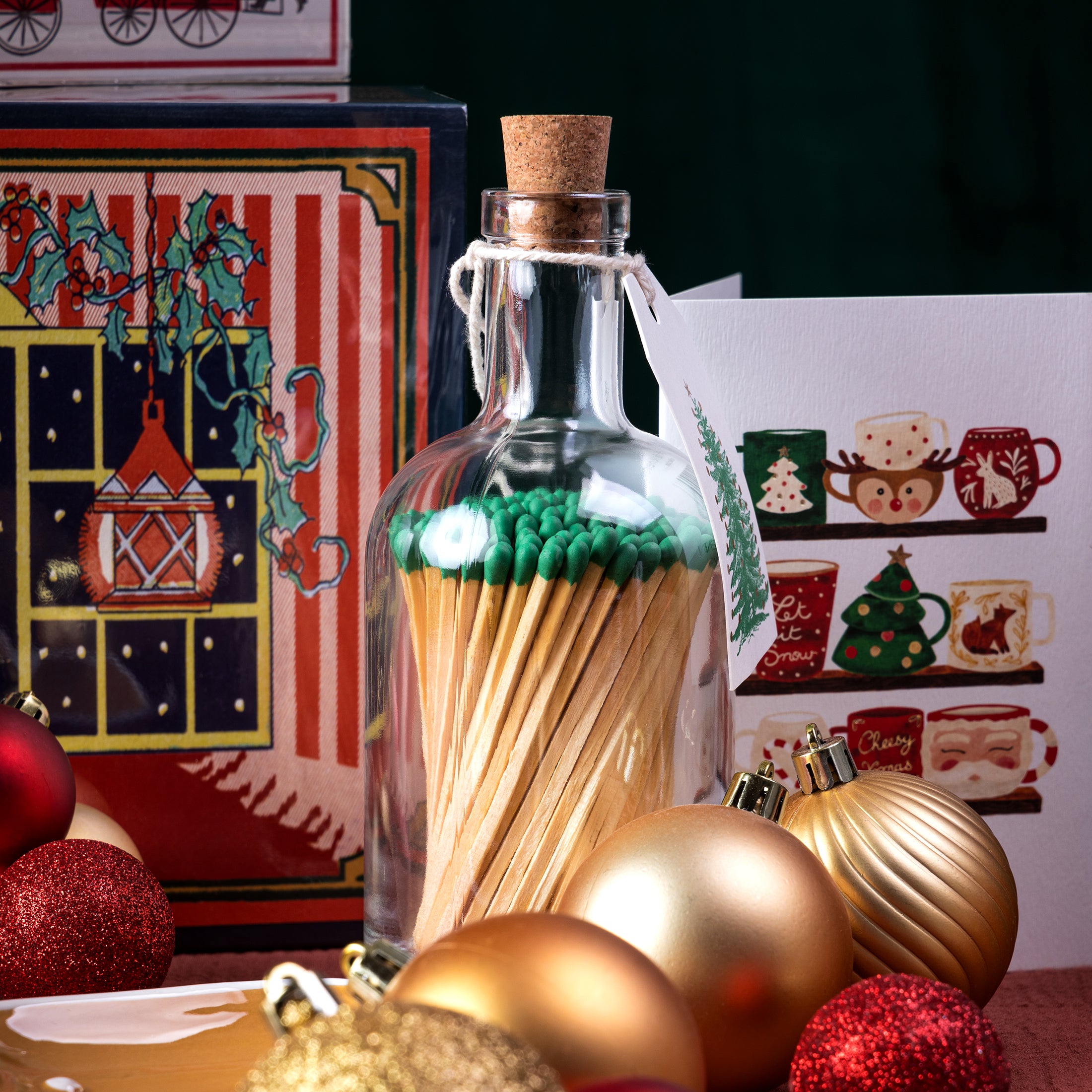 Herring & Bones - Concept Store Joyeux - Archivist Gallery - Allumettes - Bouteille d'allumettes "Christmas Tree"