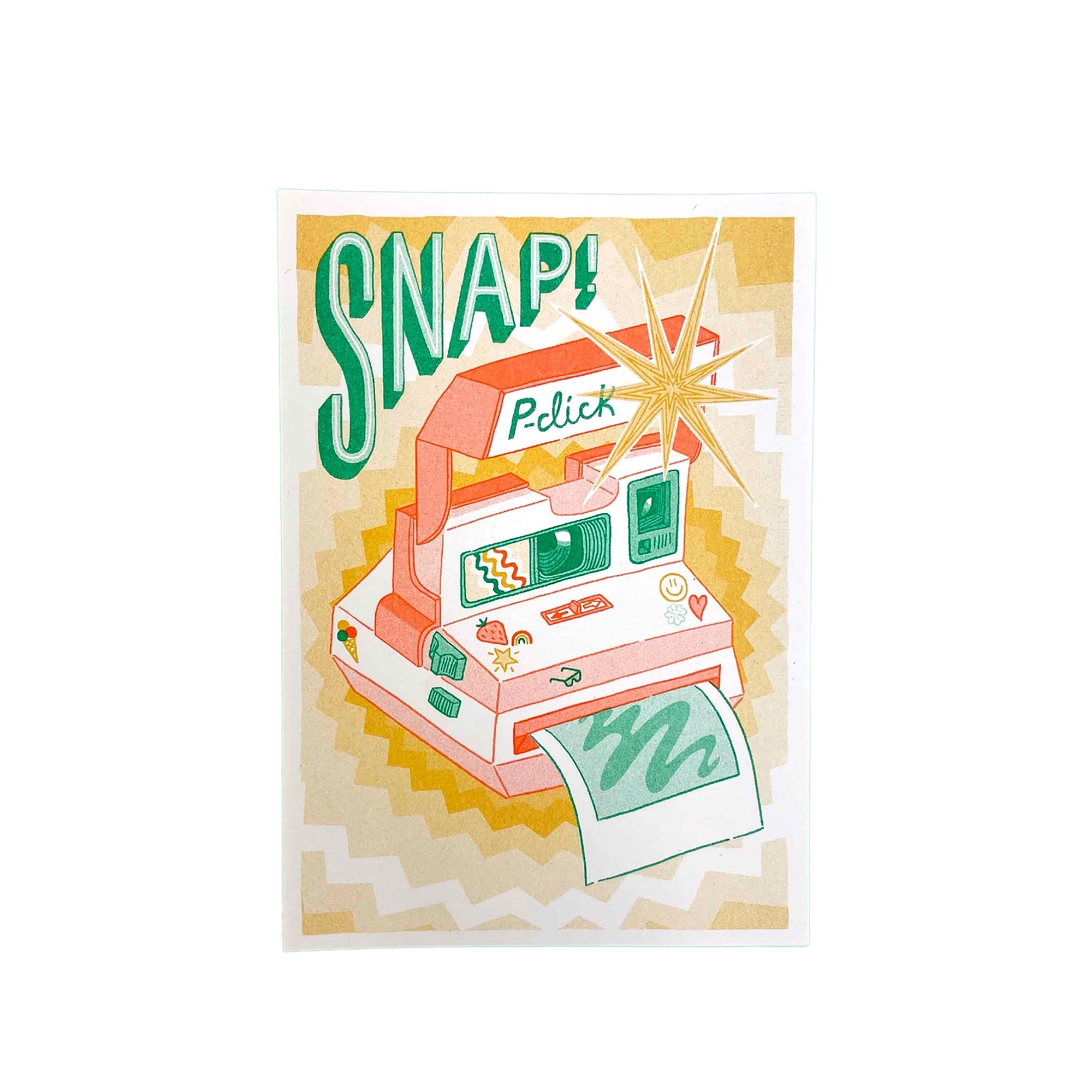 Herring & Bones - Concept Store Joyeux - Jacqueline Colley - Affiches et posters - Affiche "Snap" Risographie A5