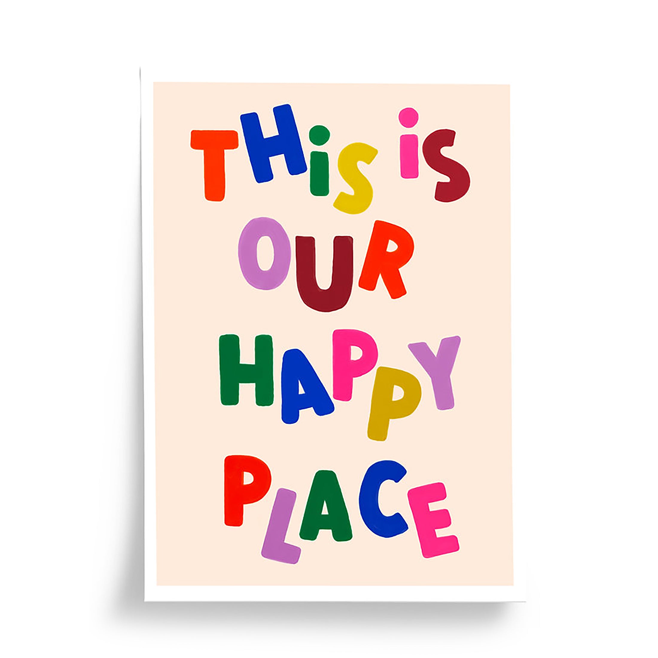 Herring & Bones - Concept Store Joyeux - Taxi Brousse - Affiches et posters - Affiche "Happy Place"