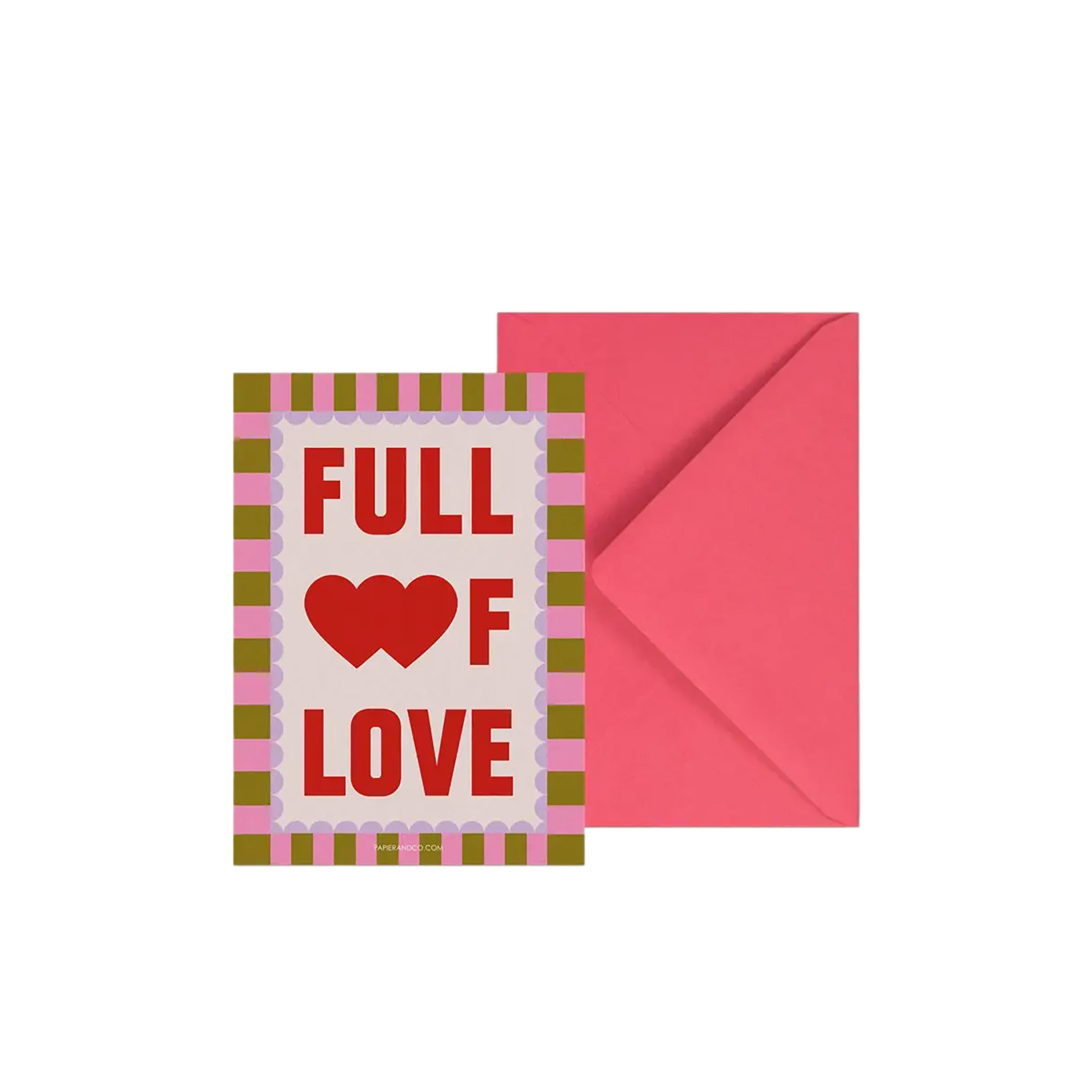 Herring & Bones - Concept Store Joyeux - Papier and Co. - Cartes - Carte simple "Full of love"