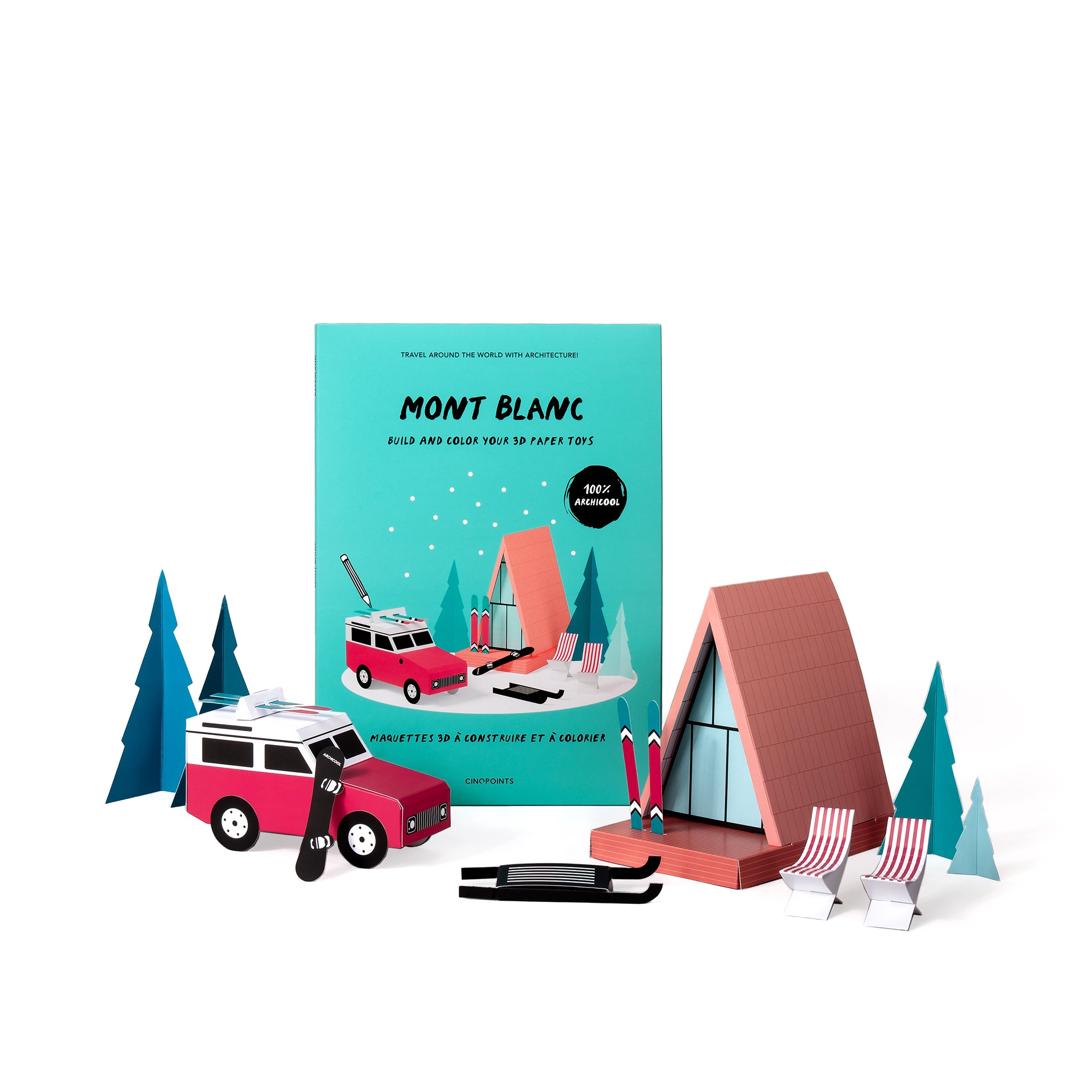 Herring & Bones - Concept Store Joyeux - Cinqpoints - Peluches et Jouets - Maquette 3D à assembler
