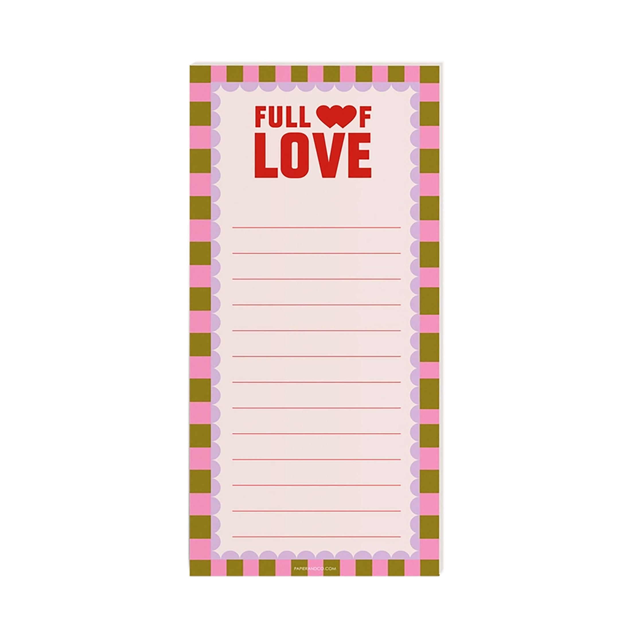 Herring & Bones - Concept Store Joyeux - Papier and Co. - Bloc-notes - Bloc-notes "Full of love"