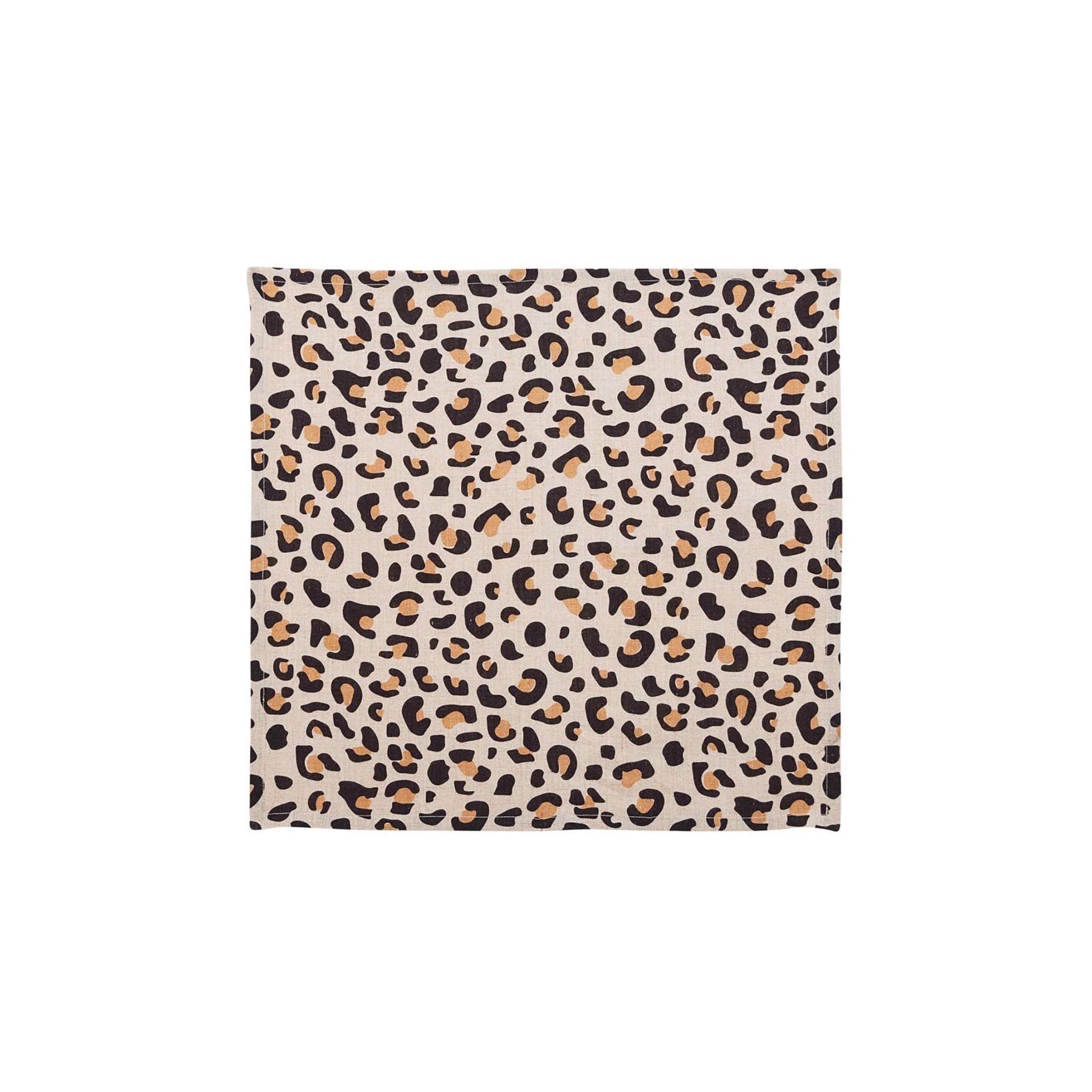 Herring & Bones - Concept Store Joyeux - Gabrielle Paris - Serviettes de table - Serviette de table en lin léopard