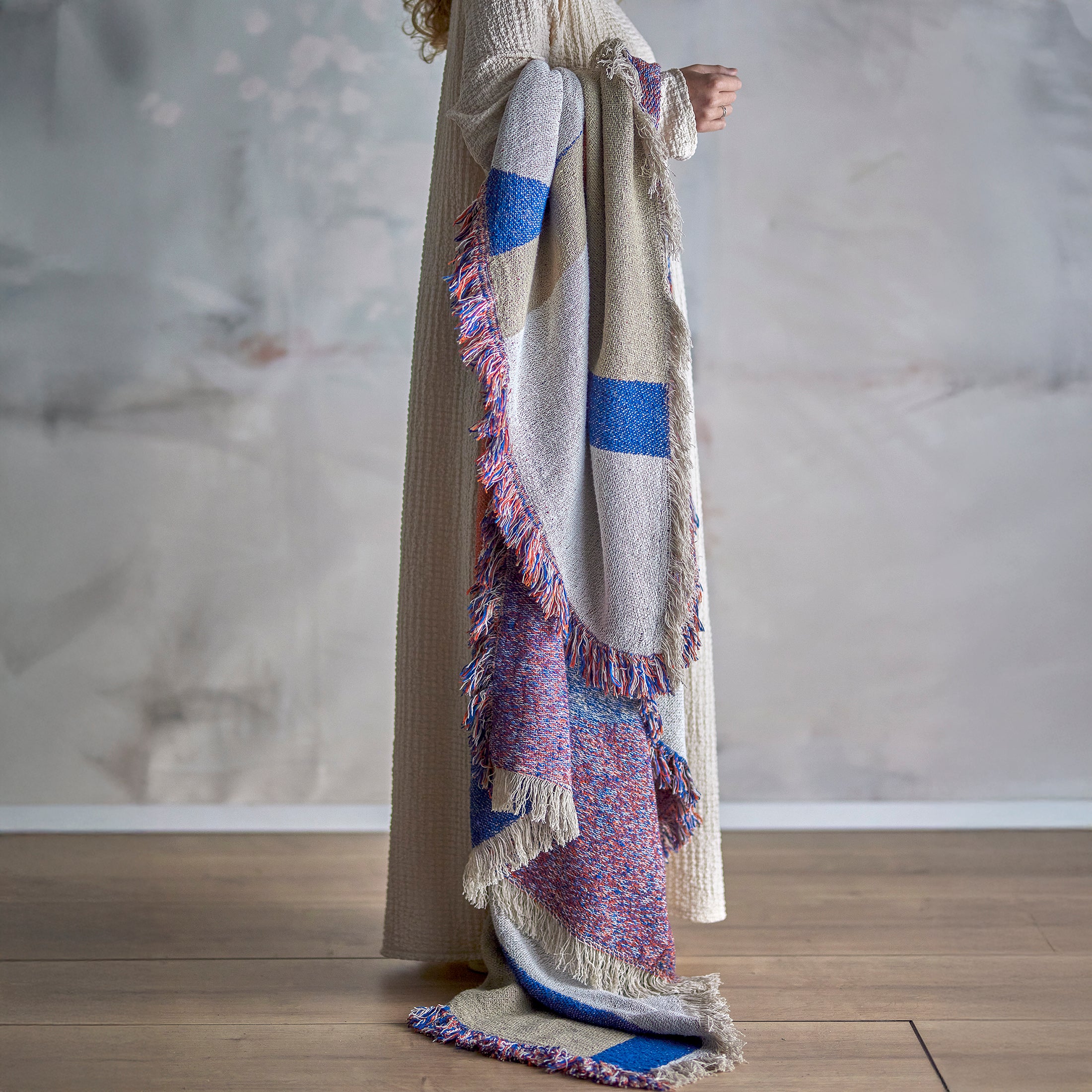 Herring & Bones - Concept Store Joyeux - Bloomingville - Plaids - Plaid en coton recyclé "Clarita"