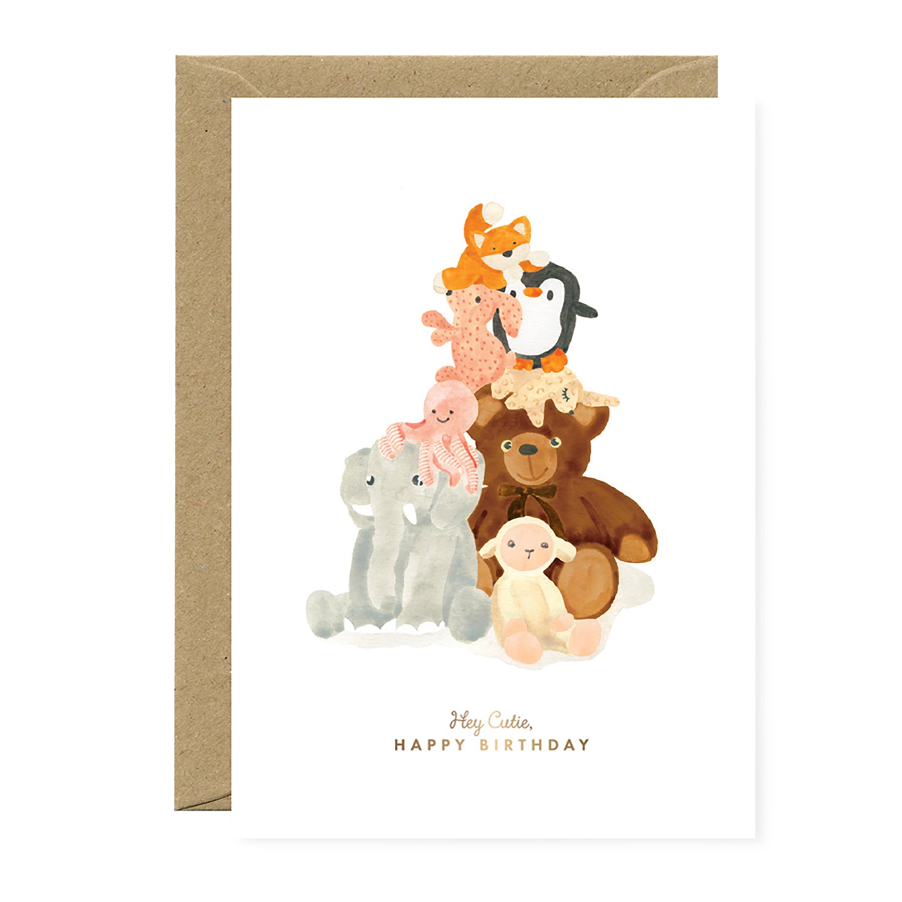 Herring & Bones - Concept Store Joyeux - All The Ways To Say - Cartes - Carte d'anniversaire enfant "Doudou"