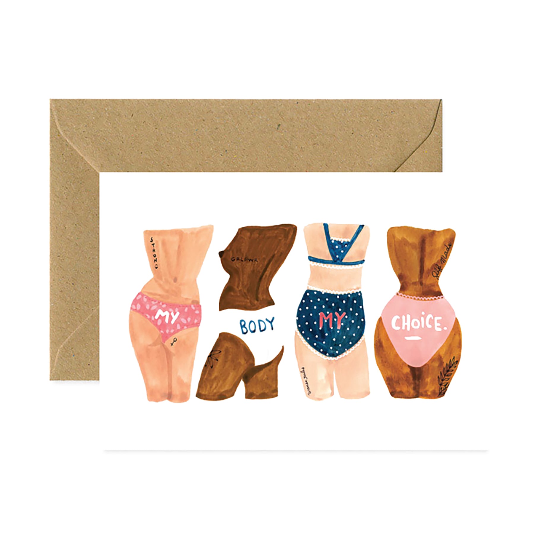 Herring & Bones - Concept Store Joyeux - All The Ways To Say - Cartes - Carte "My Body, My Choice"
