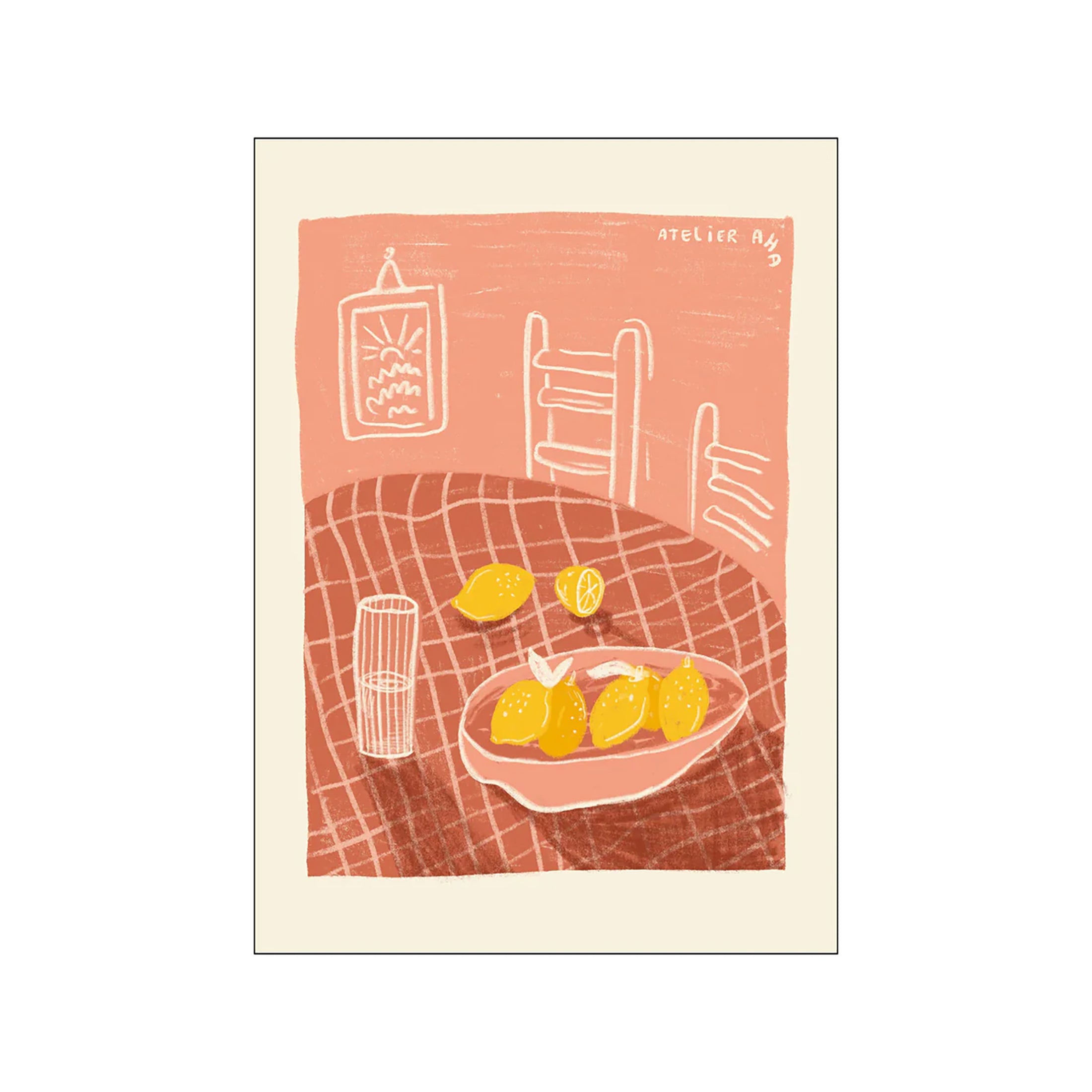 Herring & Bones - Concept Store Joyeux - Poster & Frame - Affiches et posters - Affiche ANOUK "Lemon Basket"