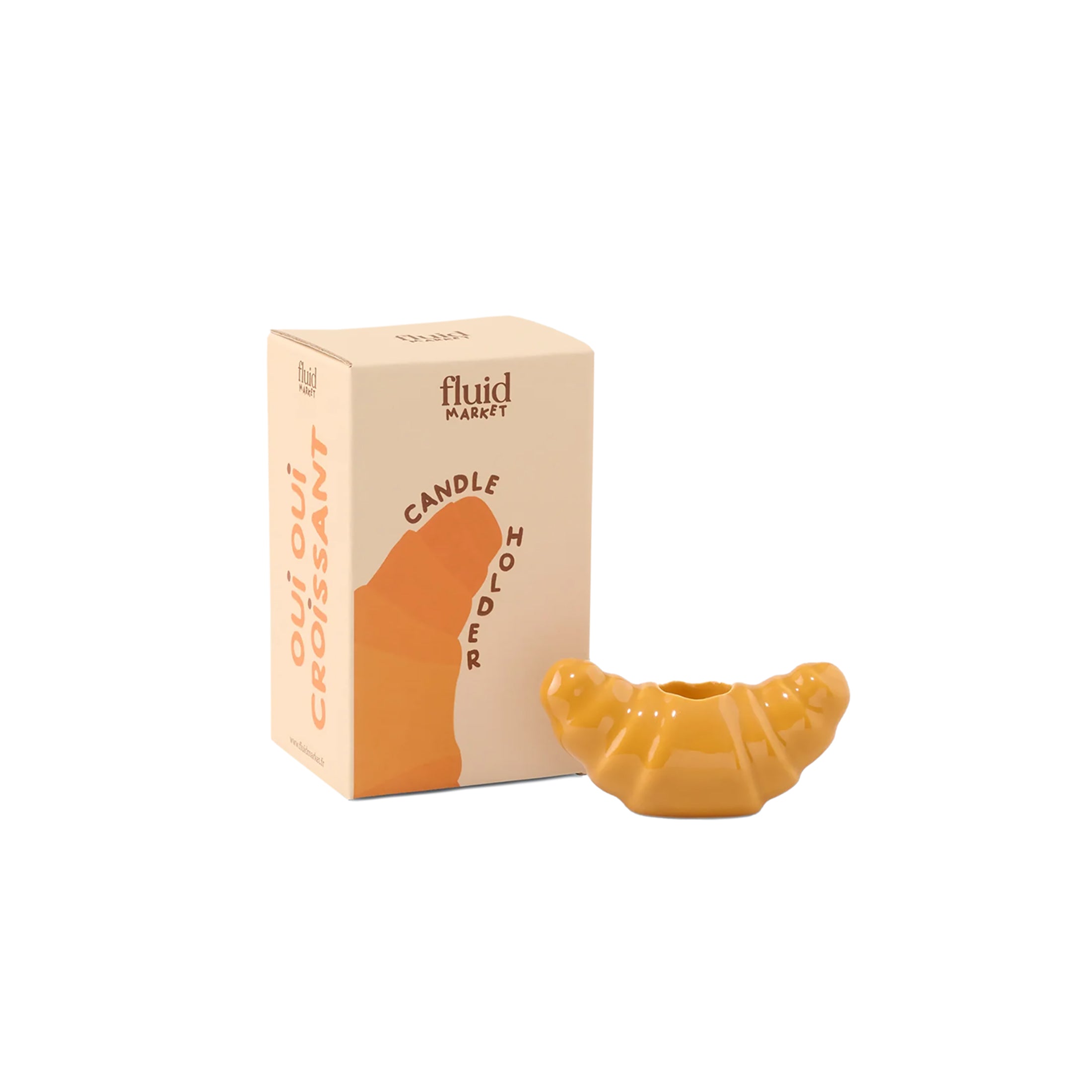 Herring & Bones - Concept Store Joyeux - Fluid Market - Bougeoirs - Bougeoir "Croissant"