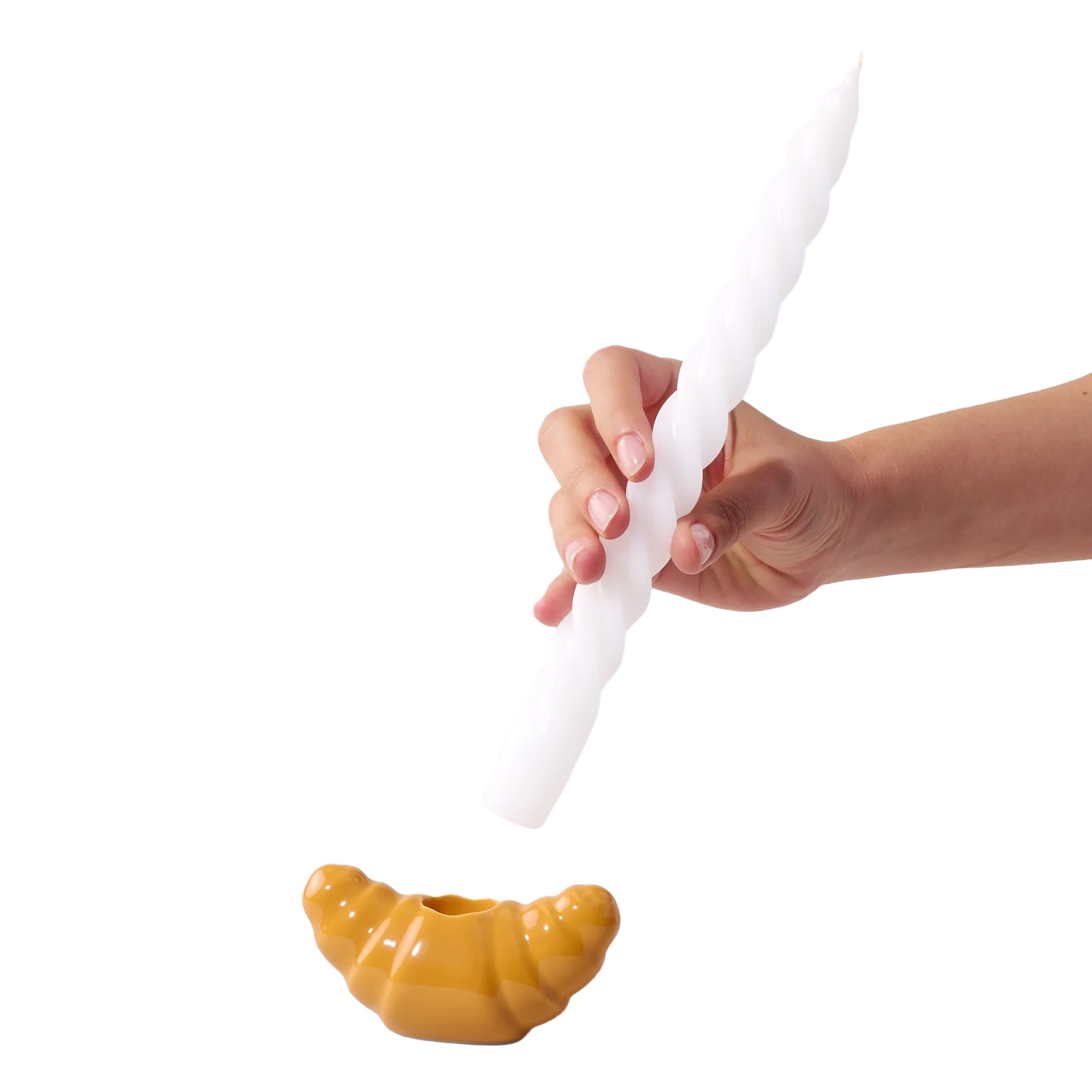 Herring & Bones - Concept Store Joyeux - Fluid Market - Bougeoirs - Bougeoir "Croissant"