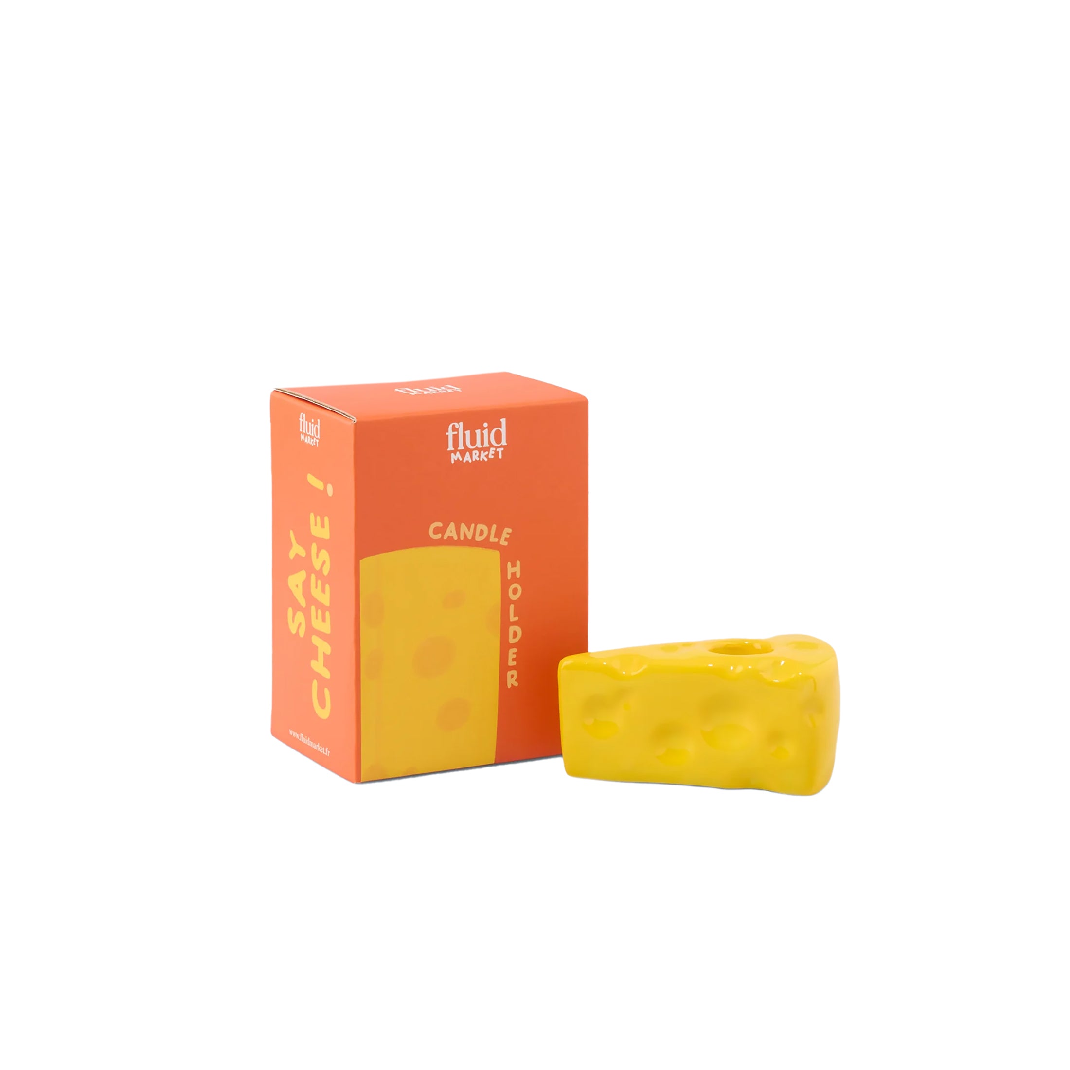 Herring & Bones - Concept Store Joyeux - Fluid Market - Bougeoirs - Bougeoir "Cheese"