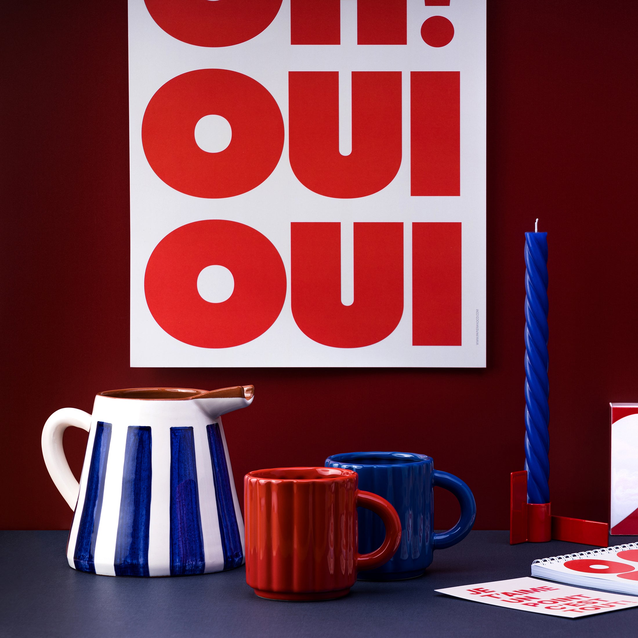 Herring & Bones - Concept Store Joyeux - Papier and Co. - Affiches et posters - Affiche "Oh! Oui Oui"