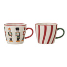 Herring & Bones - Concept Store Joyeux - Bloomingville - Tasses - Lot de 2 mugs de Noël "Jolly"