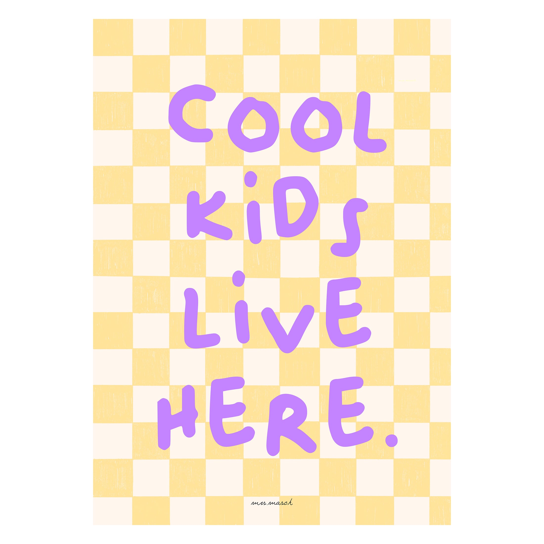 Herring & Bones - Concept Store Joyeux - Mrs Masch - Affiches et posters - Affiche "Cool Kids"