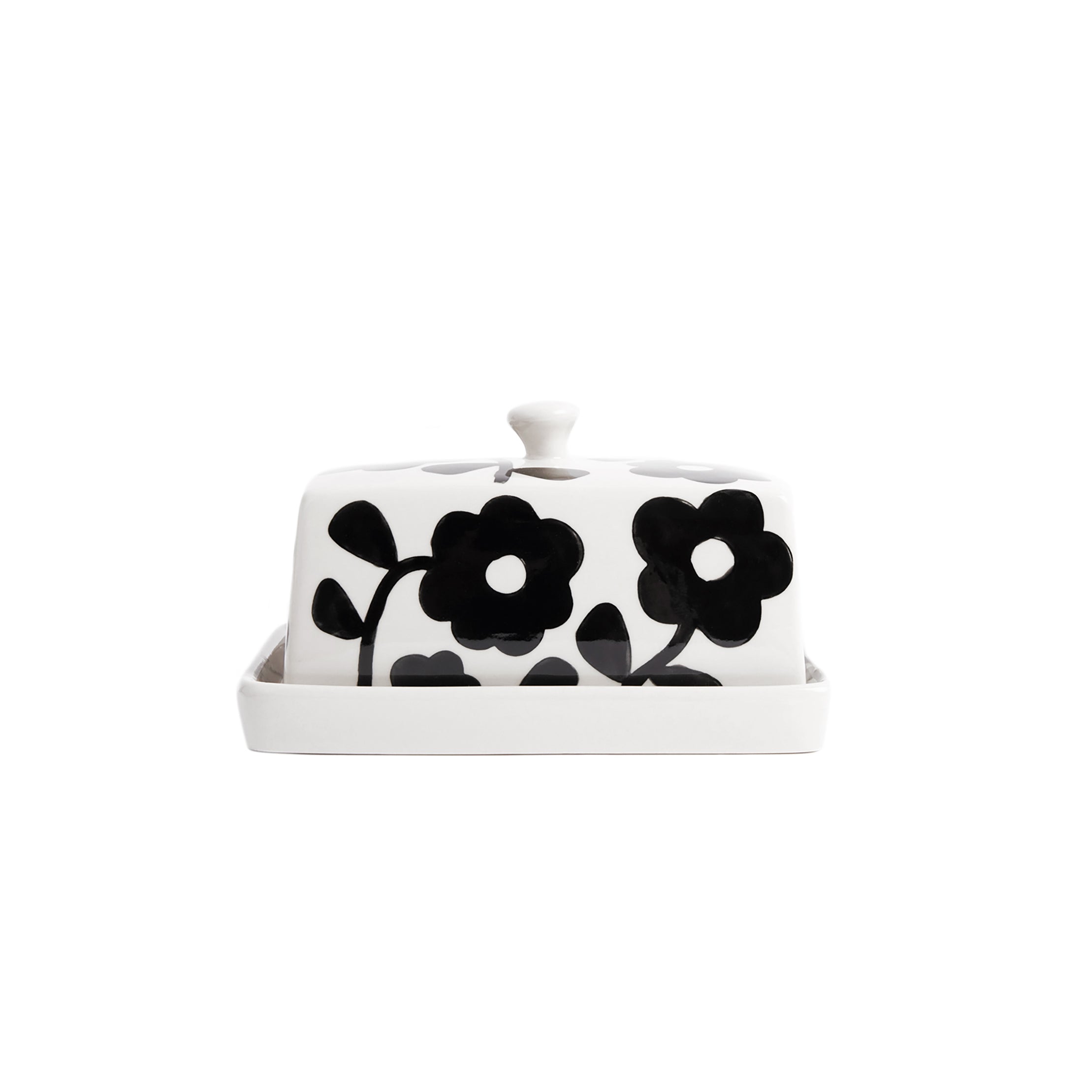 Herring & Bones - Concept Store Joyeux - Caroline Gardner - Beurriers - Beurrier en céramique "Flower"