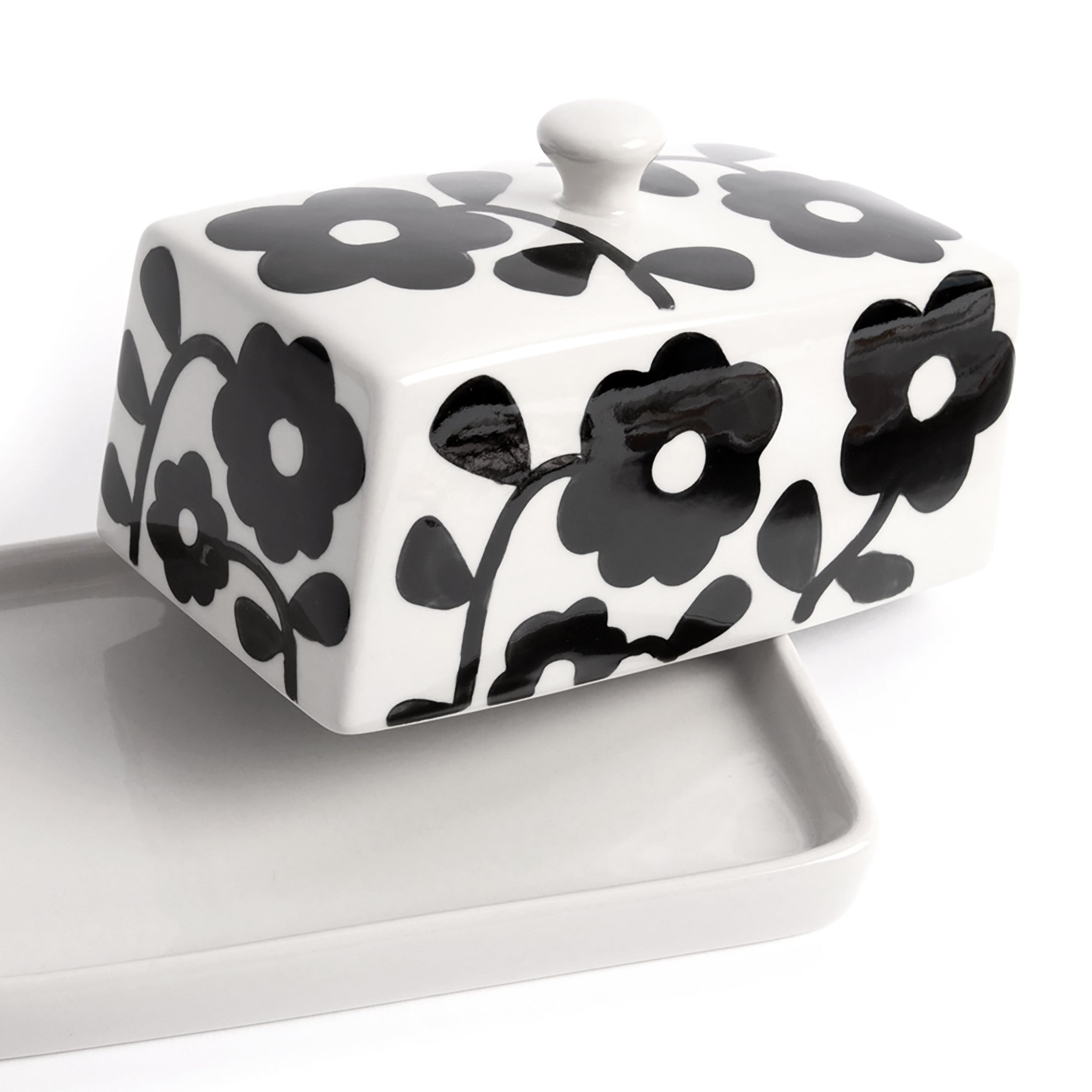 Herring & Bones - Concept Store Joyeux - Caroline Gardner - Beurriers - Beurrier en céramique "Flower"