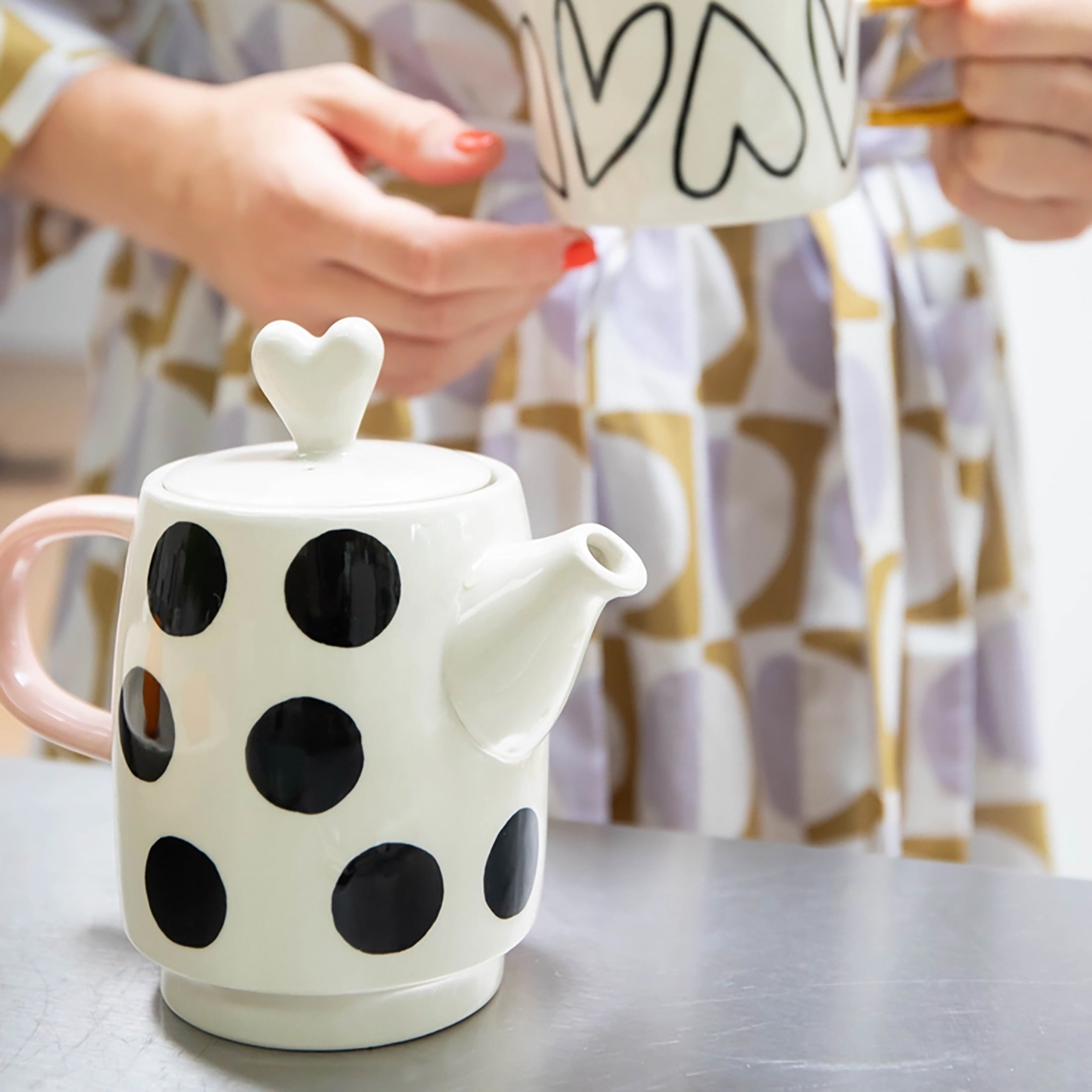 Herring & Bones - Concept Store Joyeux - Caroline Gardner - Théières - Ensemble théière et tasse "Tea for one"