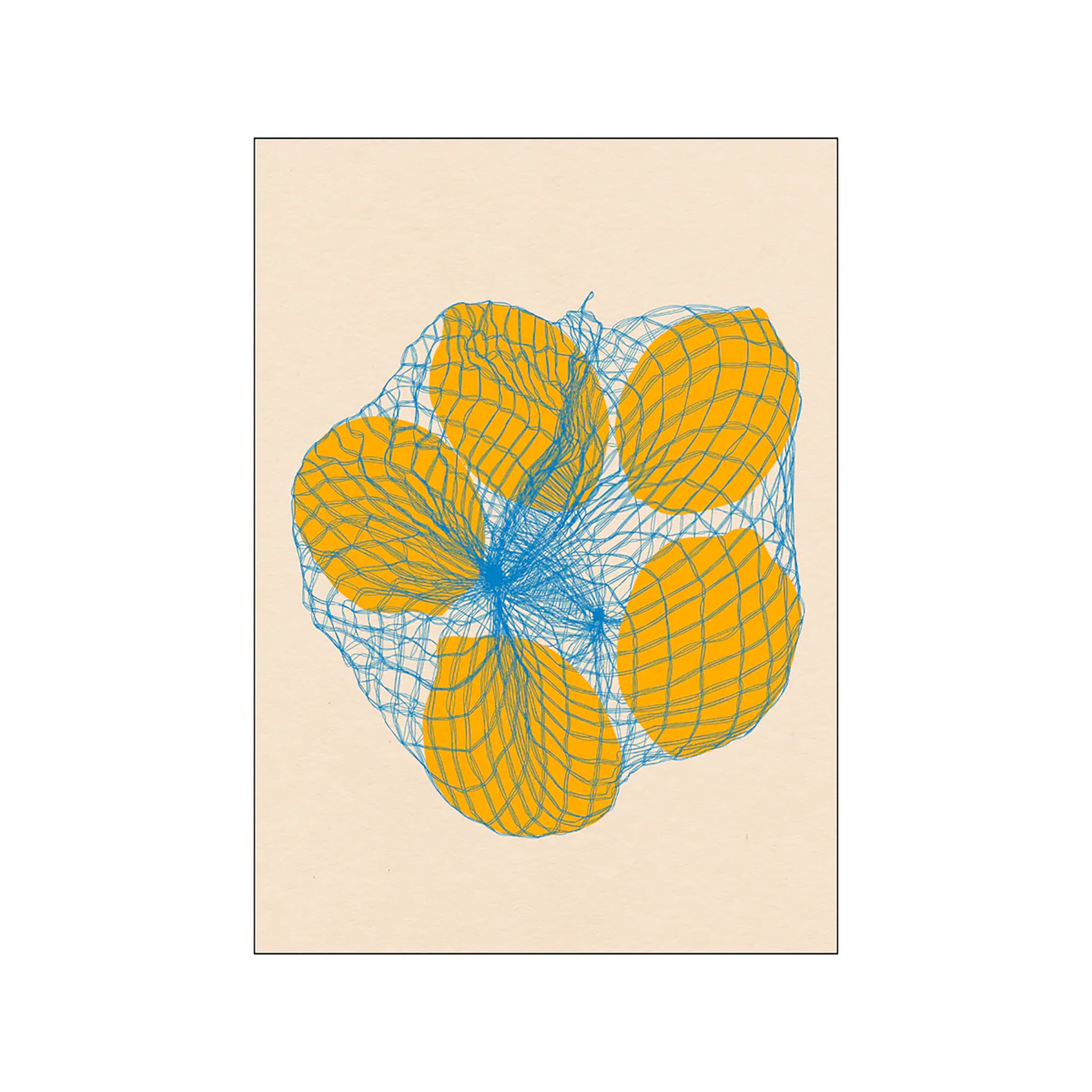 Herring & Bones - Concept Store Joyeux - Poster & Frame - Affiches et posters - Affiche ROSI FEIST "Five lemons in a net bag"