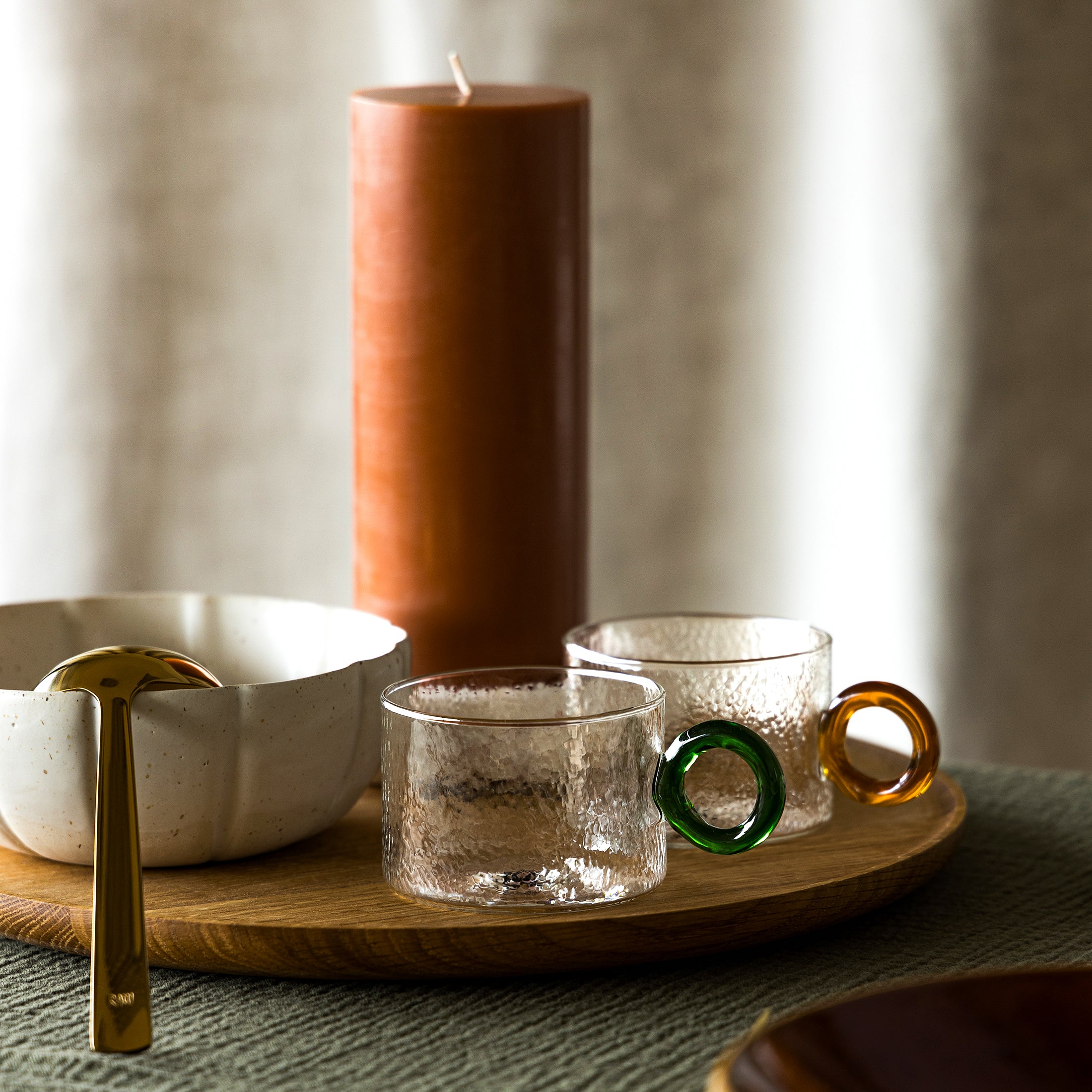 Herring & Bones - Concept Store Joyeux - &klevering - Mugs - Lot de 4 tasses en verre "Chiquito"