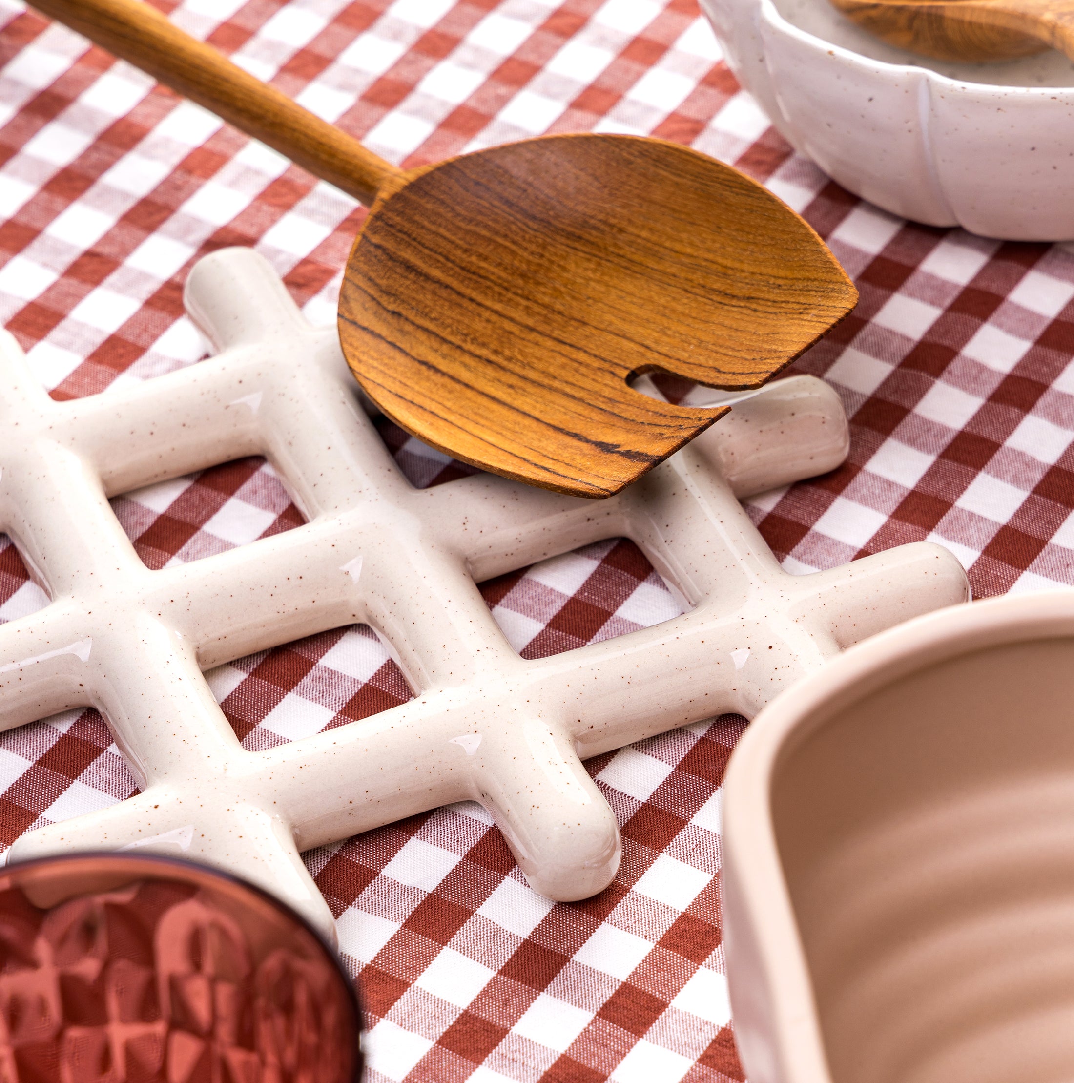 Herring & Bones - Concept Store Joyeux - &klevering - Dessous de plat - Dessous de plat "Grid"