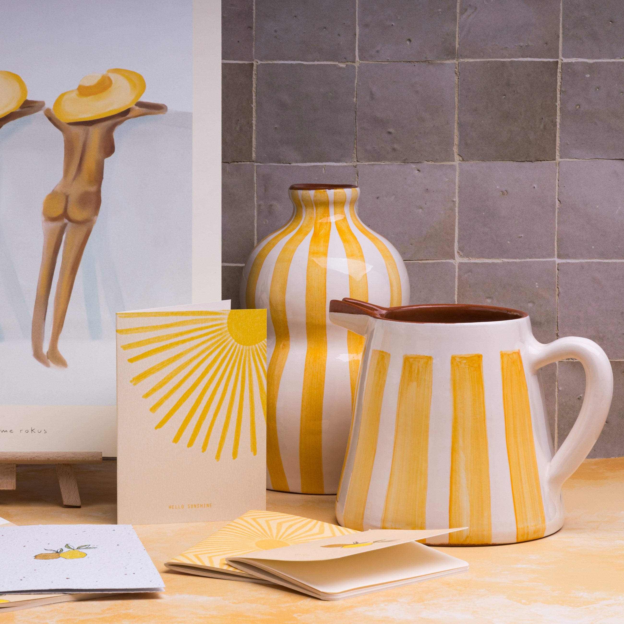 Herring & Bones - Concept Store Joyeux - Season Paper - Cartes - Carte "Hello Sunshine"