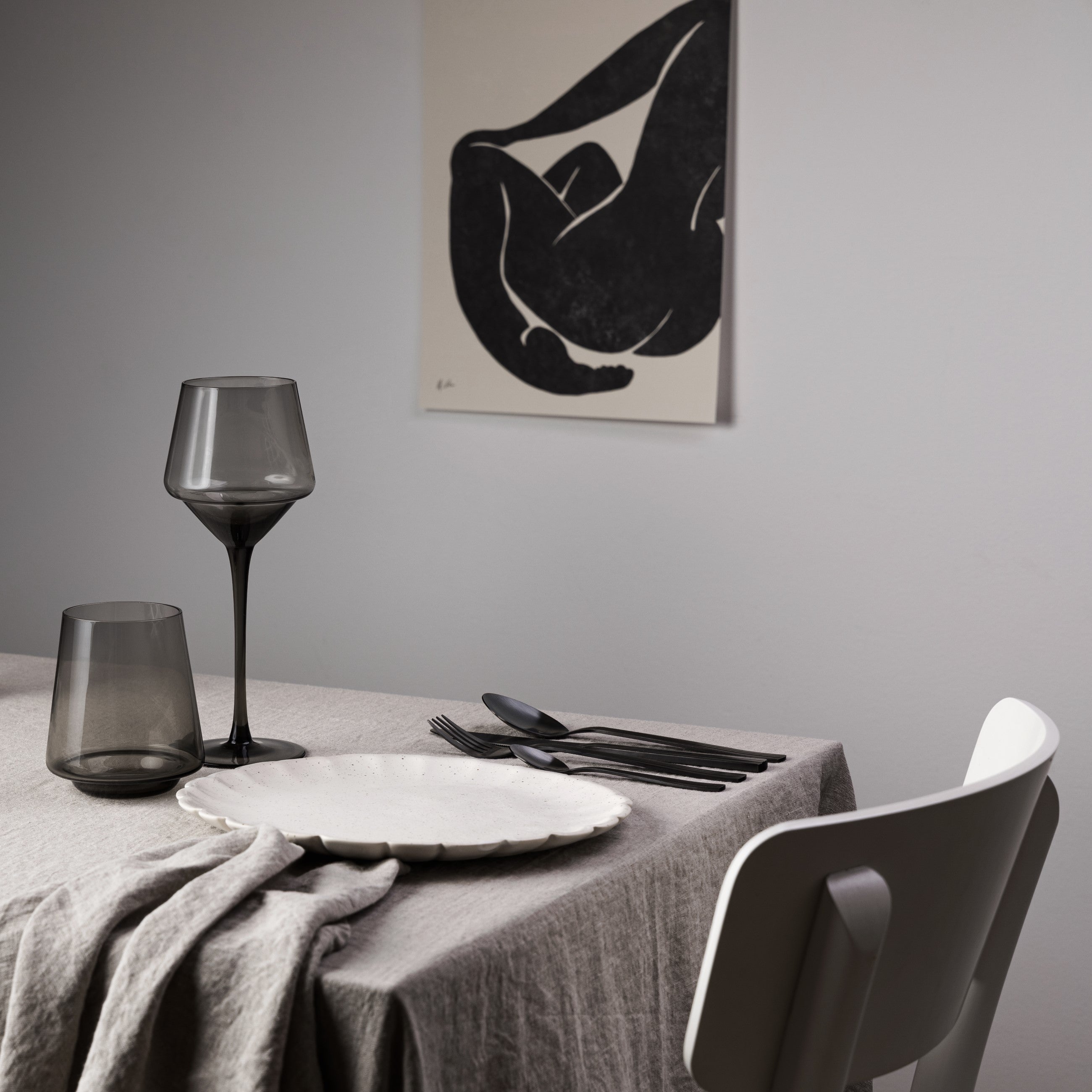 Herring & Bones - Concept Store Joyeux - LinenMe - Serviettes de table - Lot de 2 serviettes de table en lin lavé