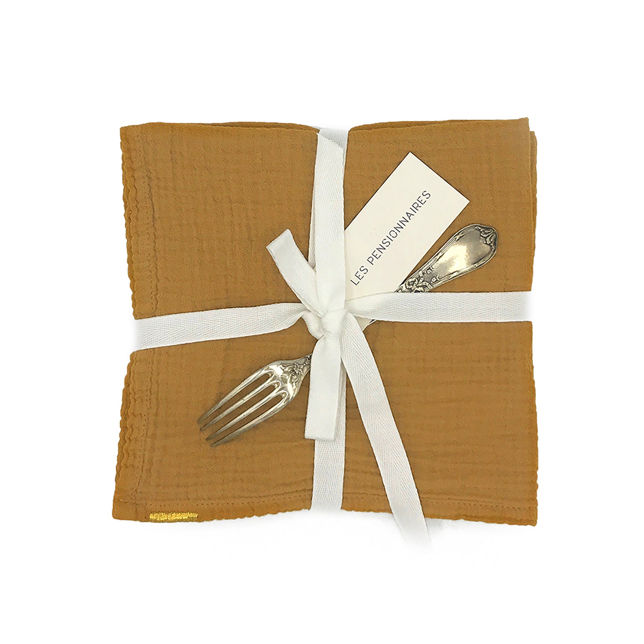 Herring & Bones - Concept Store Joyeux - Les Pensionnaires - Serviettes de table - Lot de 2 serviettes de table en double gaze de coton