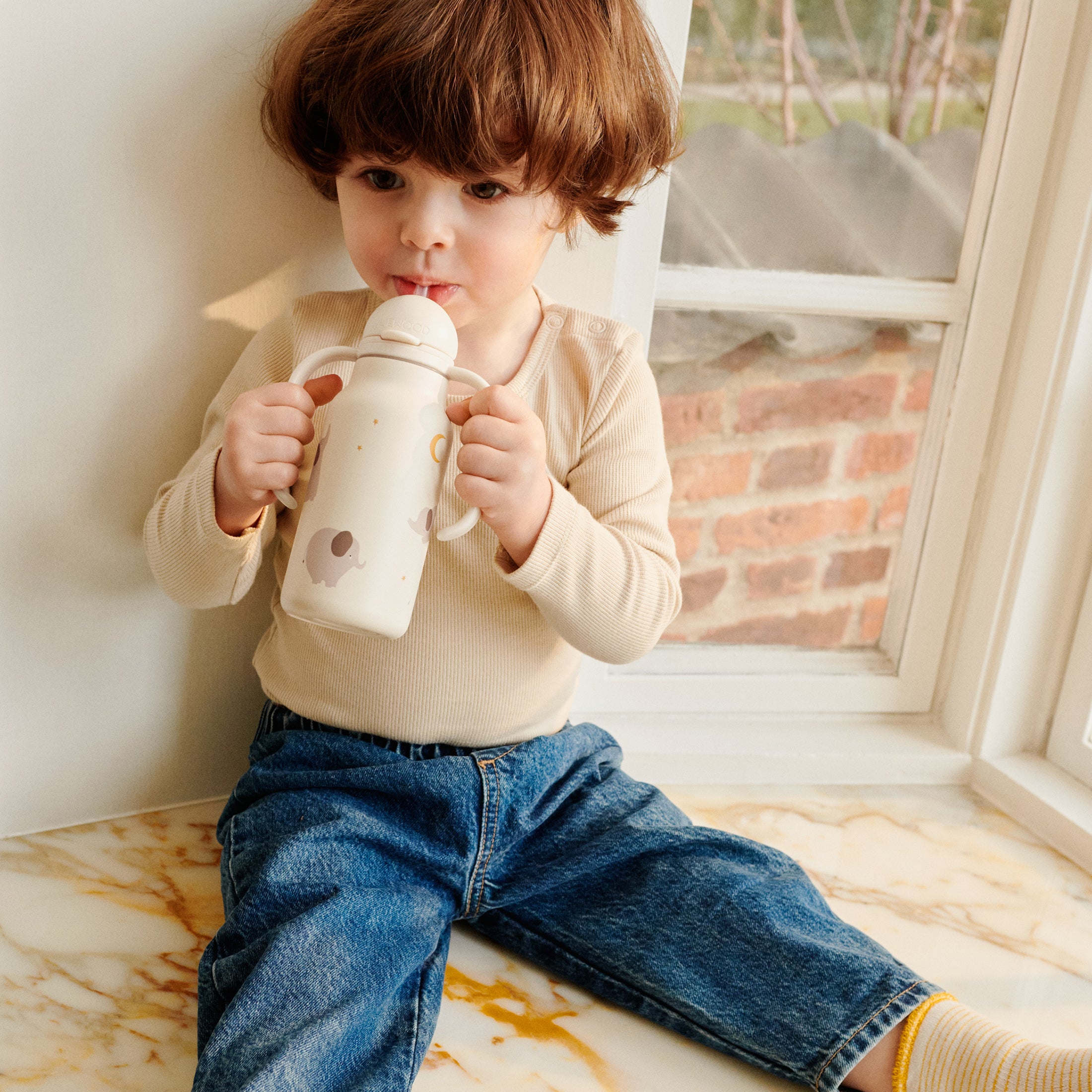 Herring & Bones - Concept Store Joyeux - LIEWOOD - Verres Enfants - Gourde en métal "Kimmie"