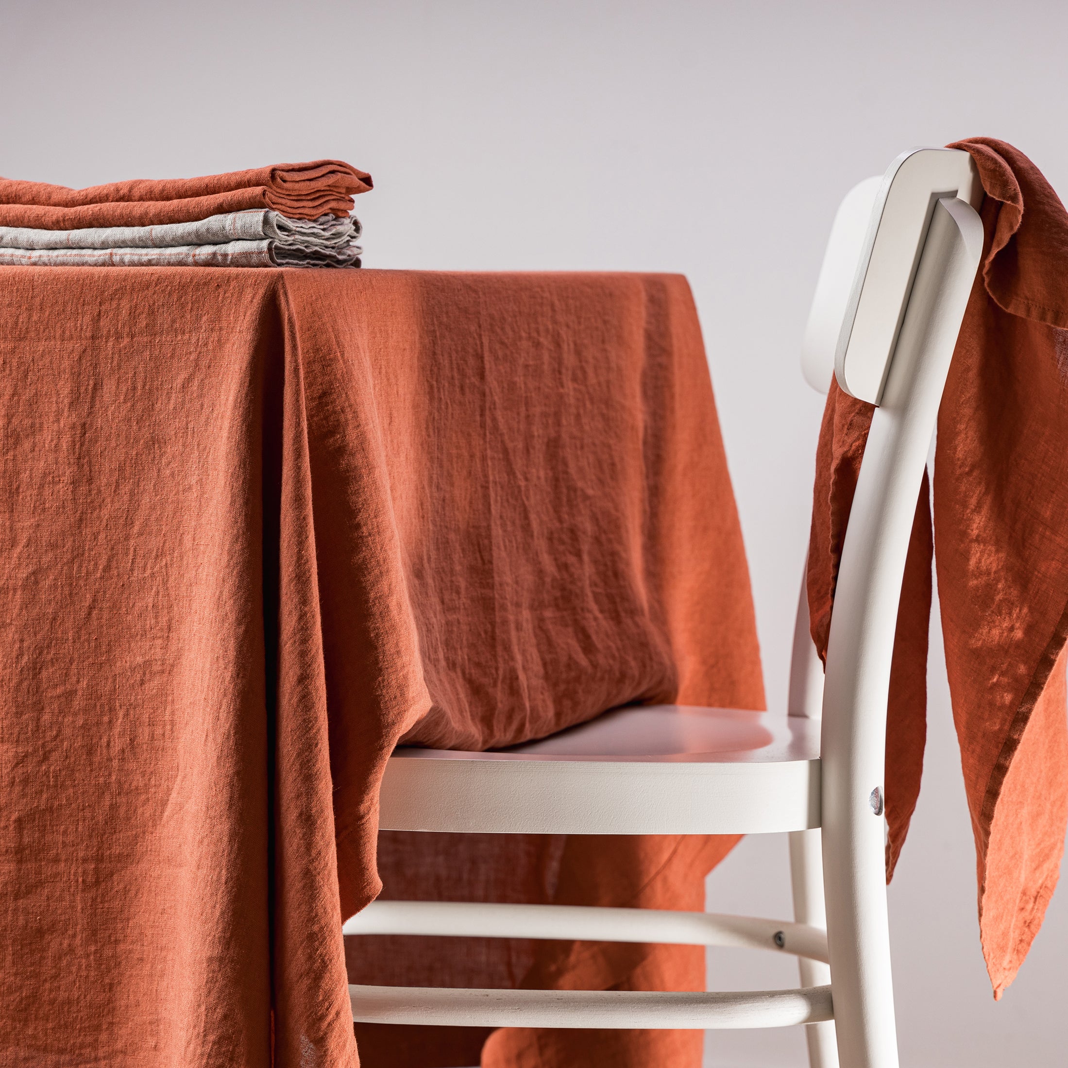 Herring & Bones - Concept Store Joyeux - LinenMe - Serviettes de table - Lot de 2 serviettes de table en lin lavé