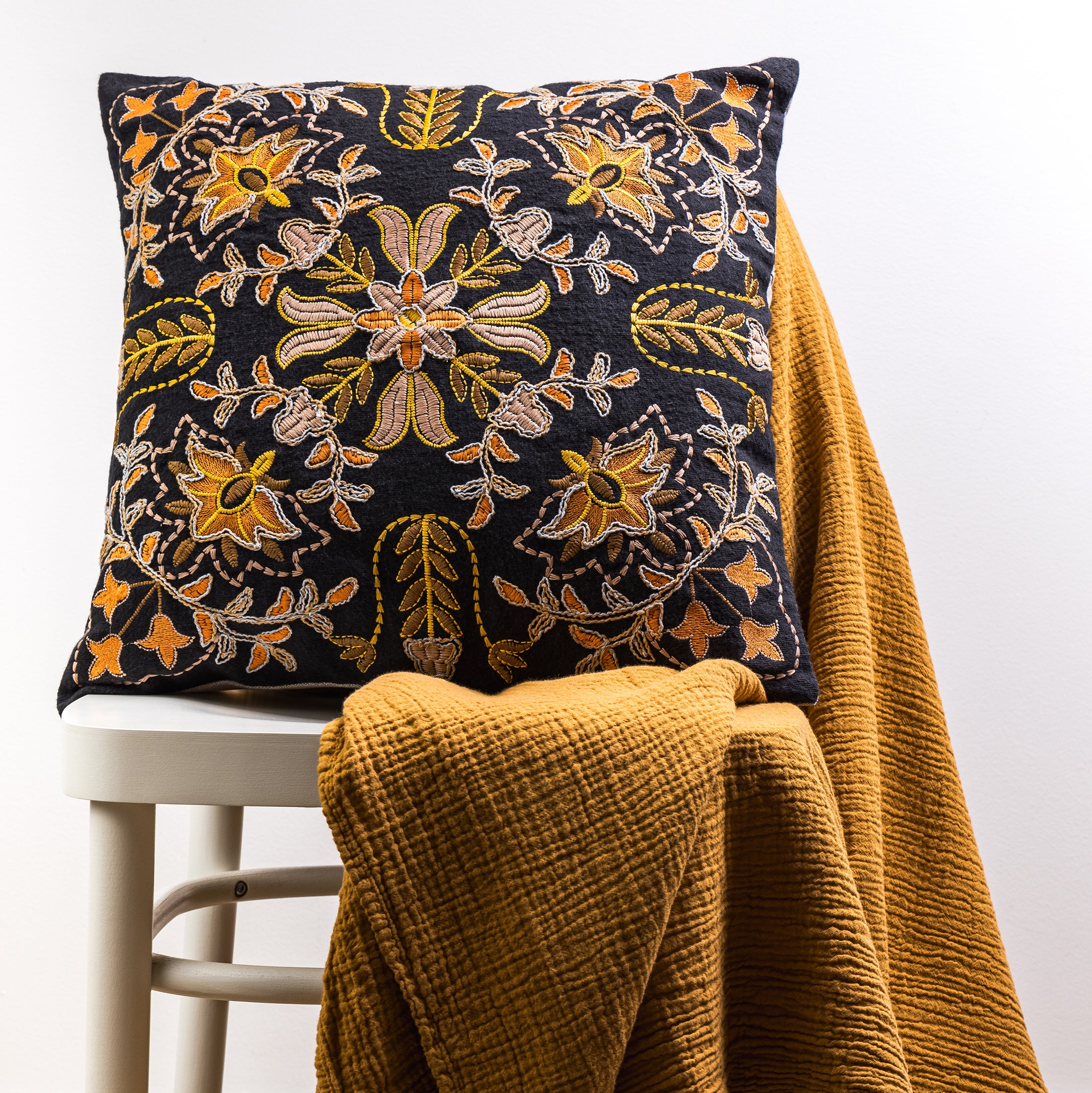 Herring & Bones - Concept Store Joyeux - Les Pensionnaires - Plaids - Plaid en double gaze de coton