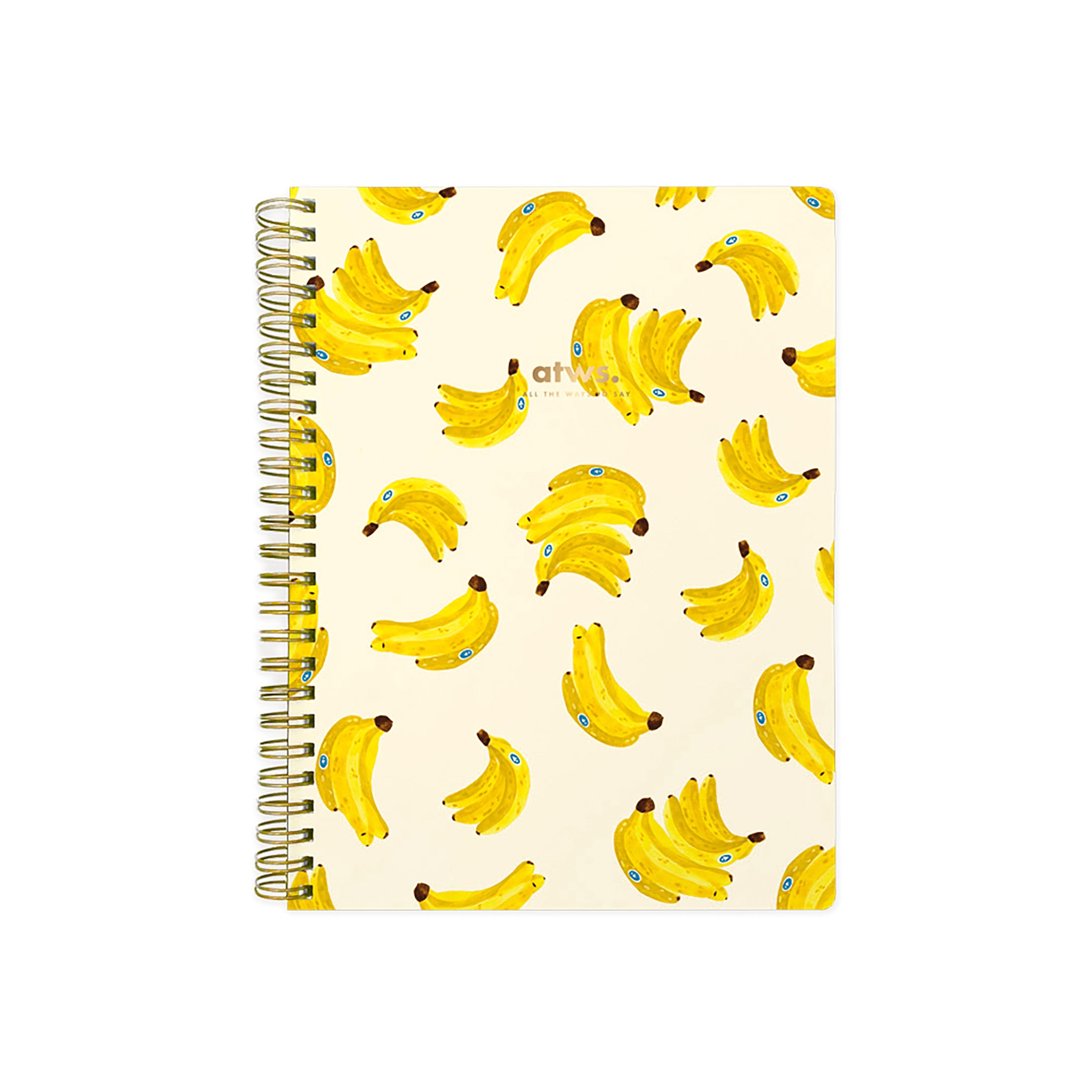 Herring & Bones - Concept Store Joyeux - All The Ways To Say - Carnets - Carnet à spirale "Bananas"