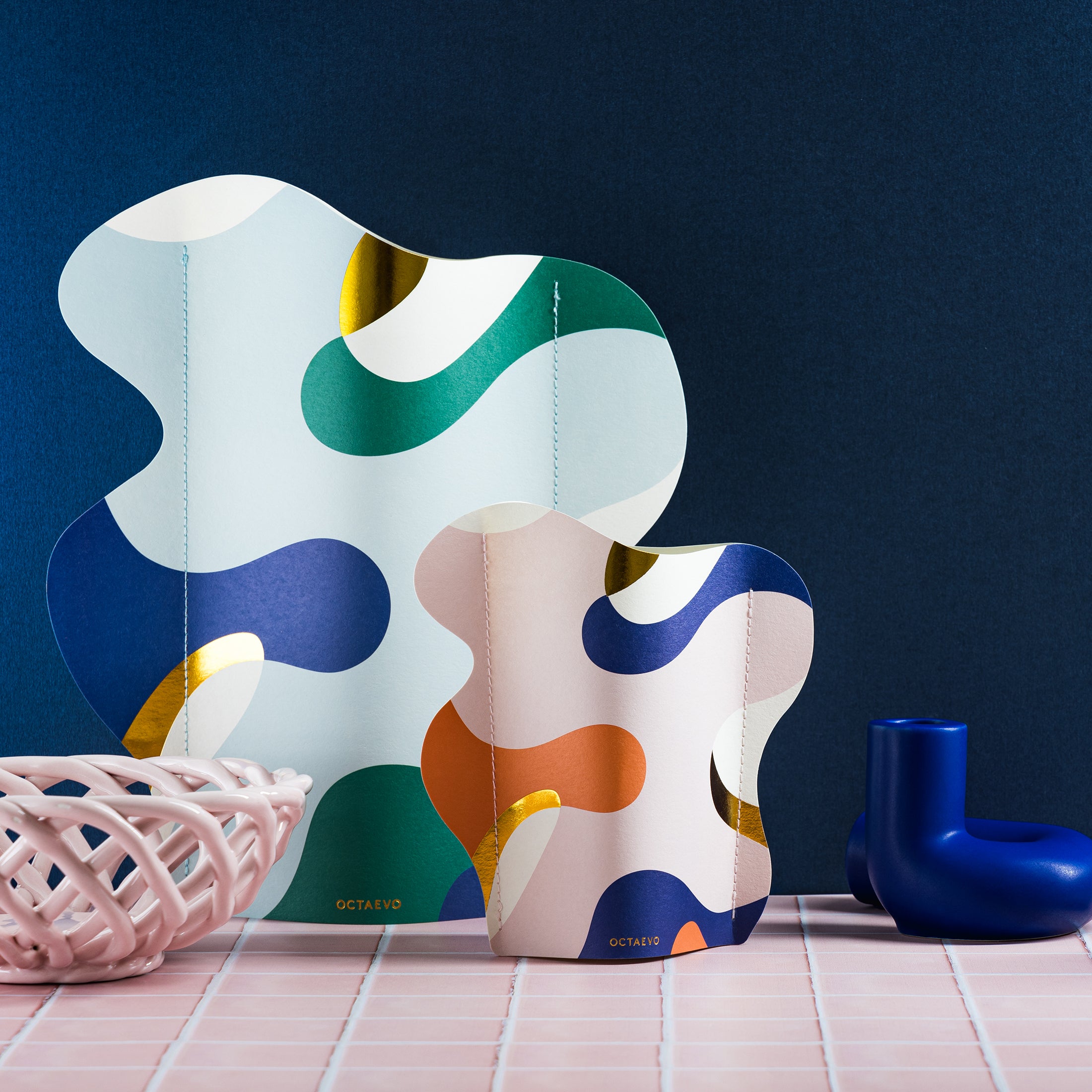 Herring & Bones - Concept Store Joyeux - Octaevo - Corbeilles - Petite corbeille en céramique "Sicilia"