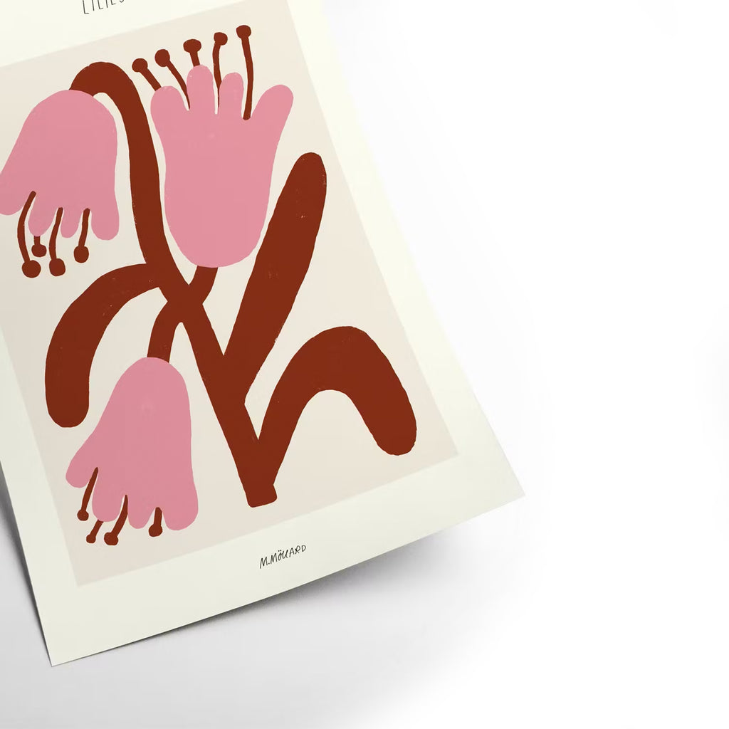 Herring & Bones - Concept Store Joyeux - PSTR Studio - Affiches et posters - Affiche MADELEN "Lilies"