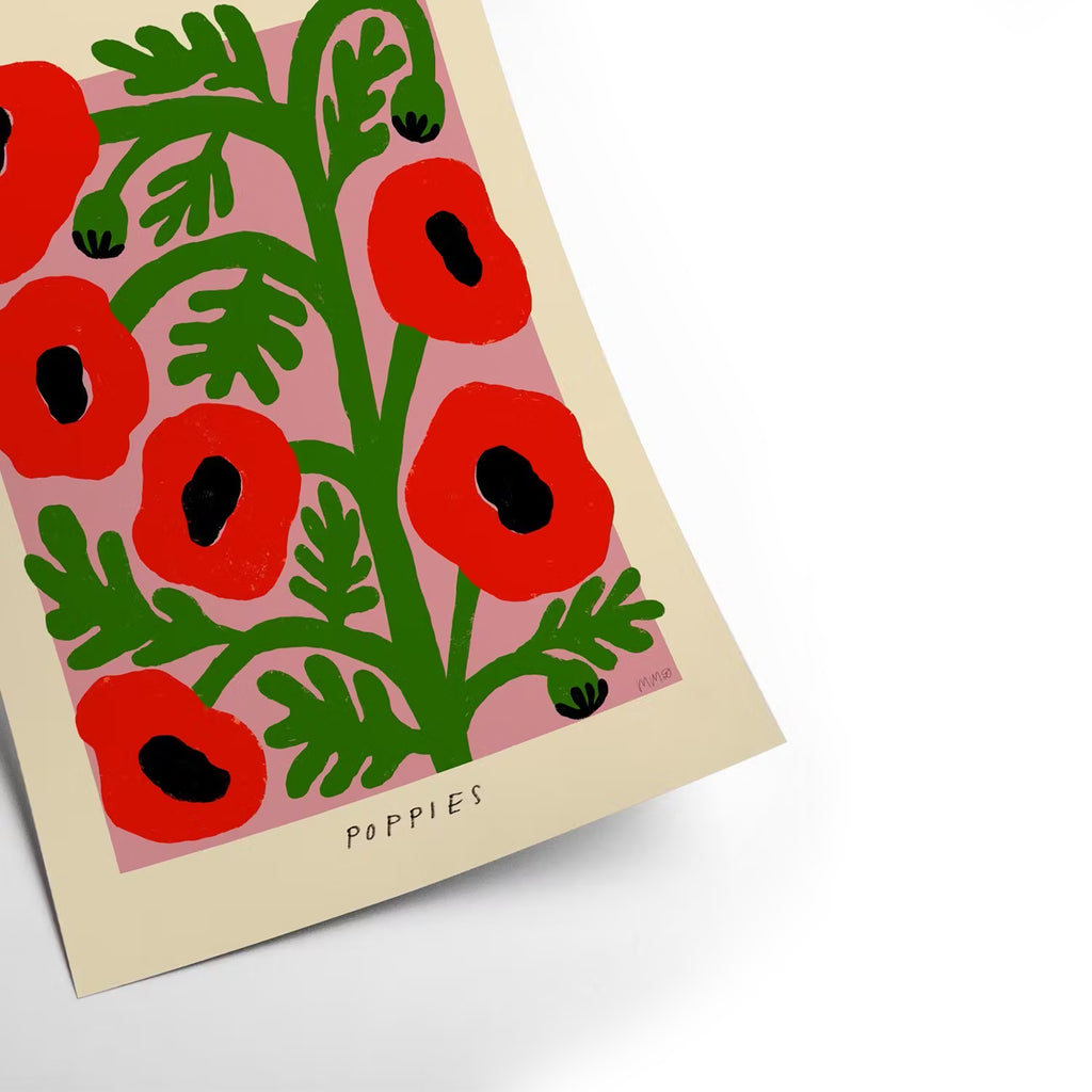 Herring & Bones - Concept Store Joyeux - PSTR Studio - Affiches et posters - Affiche MADELEN "Poppies"