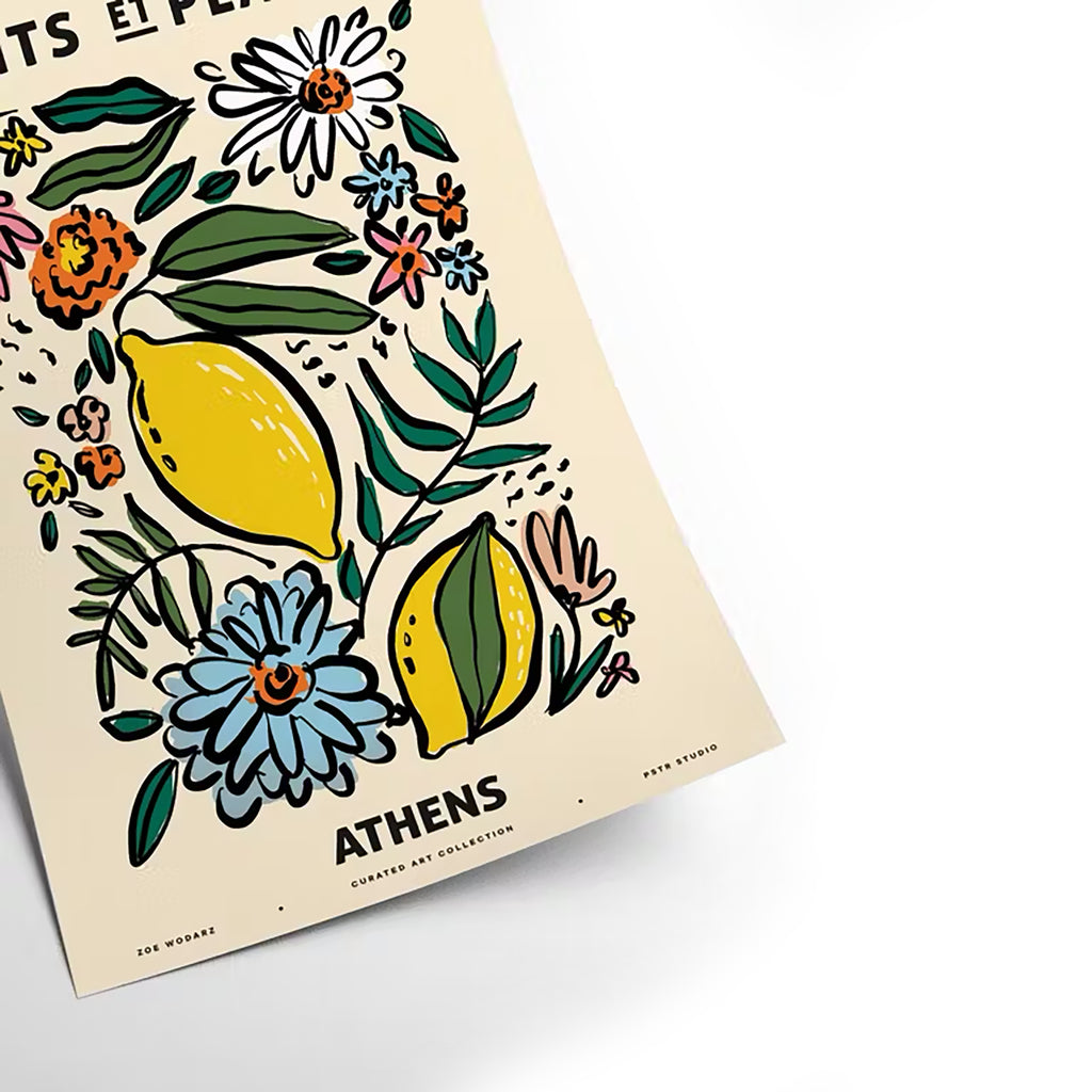 Herring & Bones - Concept Store Joyeux - PSTR Studio - Affiches et posters - Affiche ZOE "Athens"