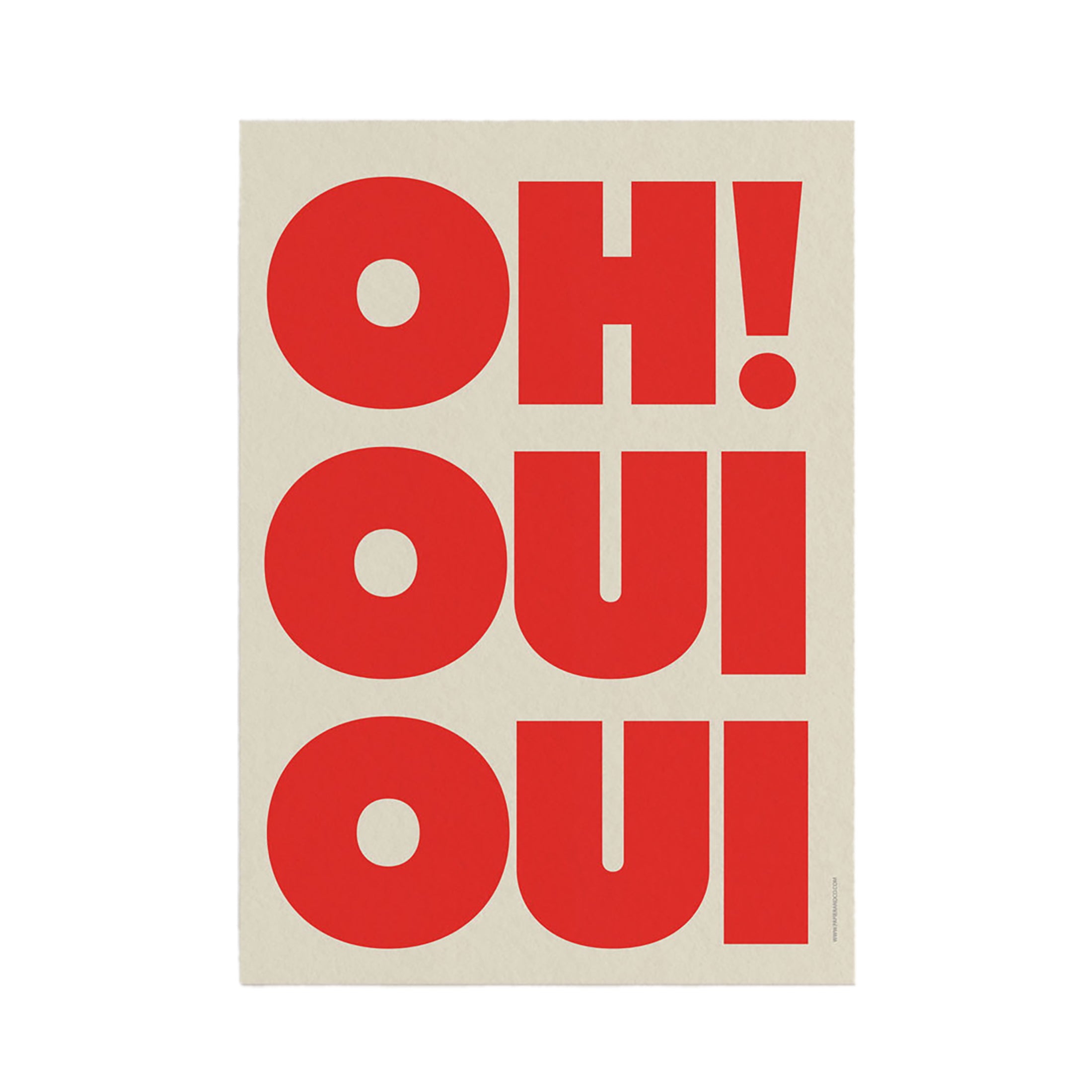 Herring & Bones - Concept Store Joyeux - Papier and Co. - Affiches et posters - Affiche "Oh! Oui Oui"