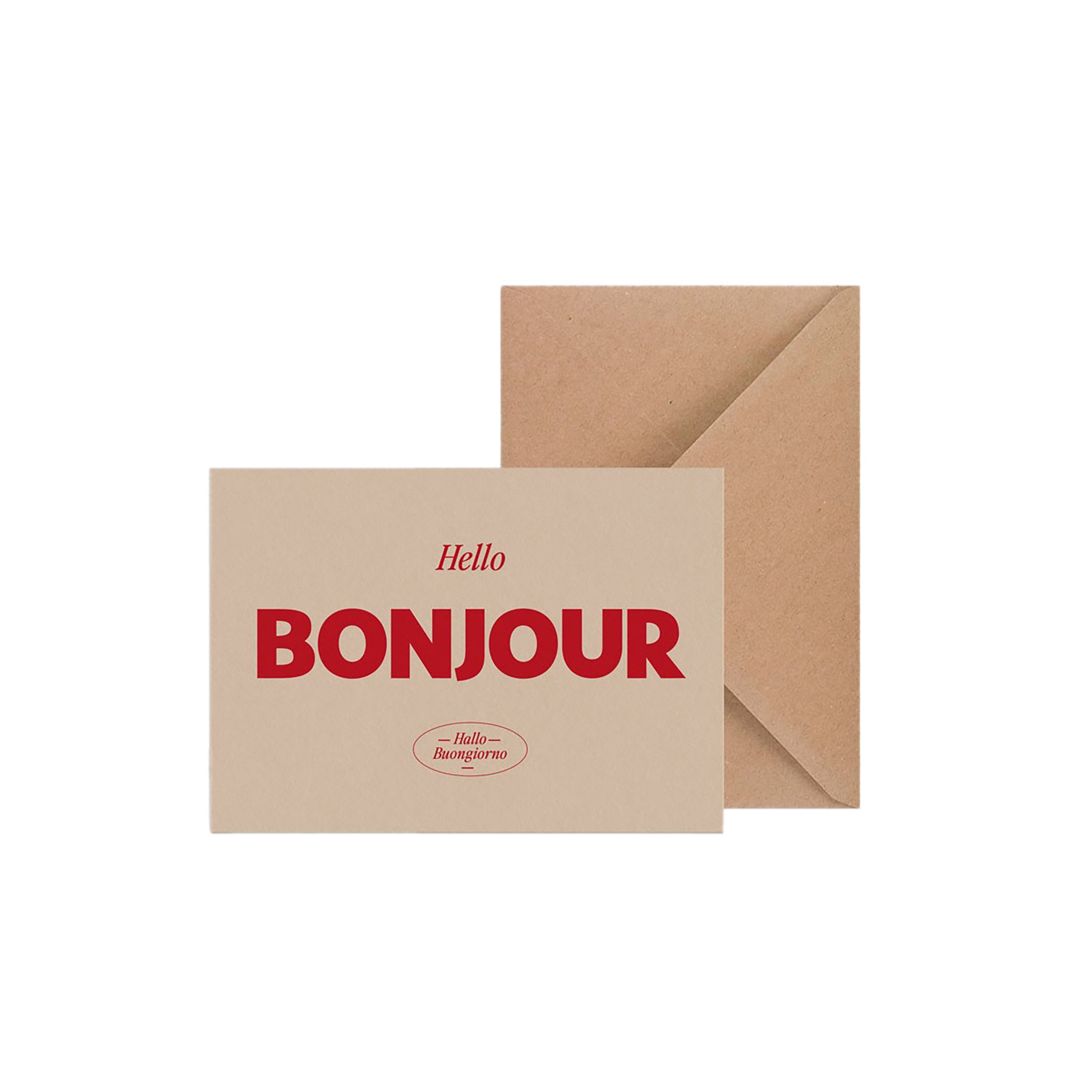 Herring & Bones - Concept Store Joyeux - Papier and Co. - Cartes - Carte simple "Bonjour"